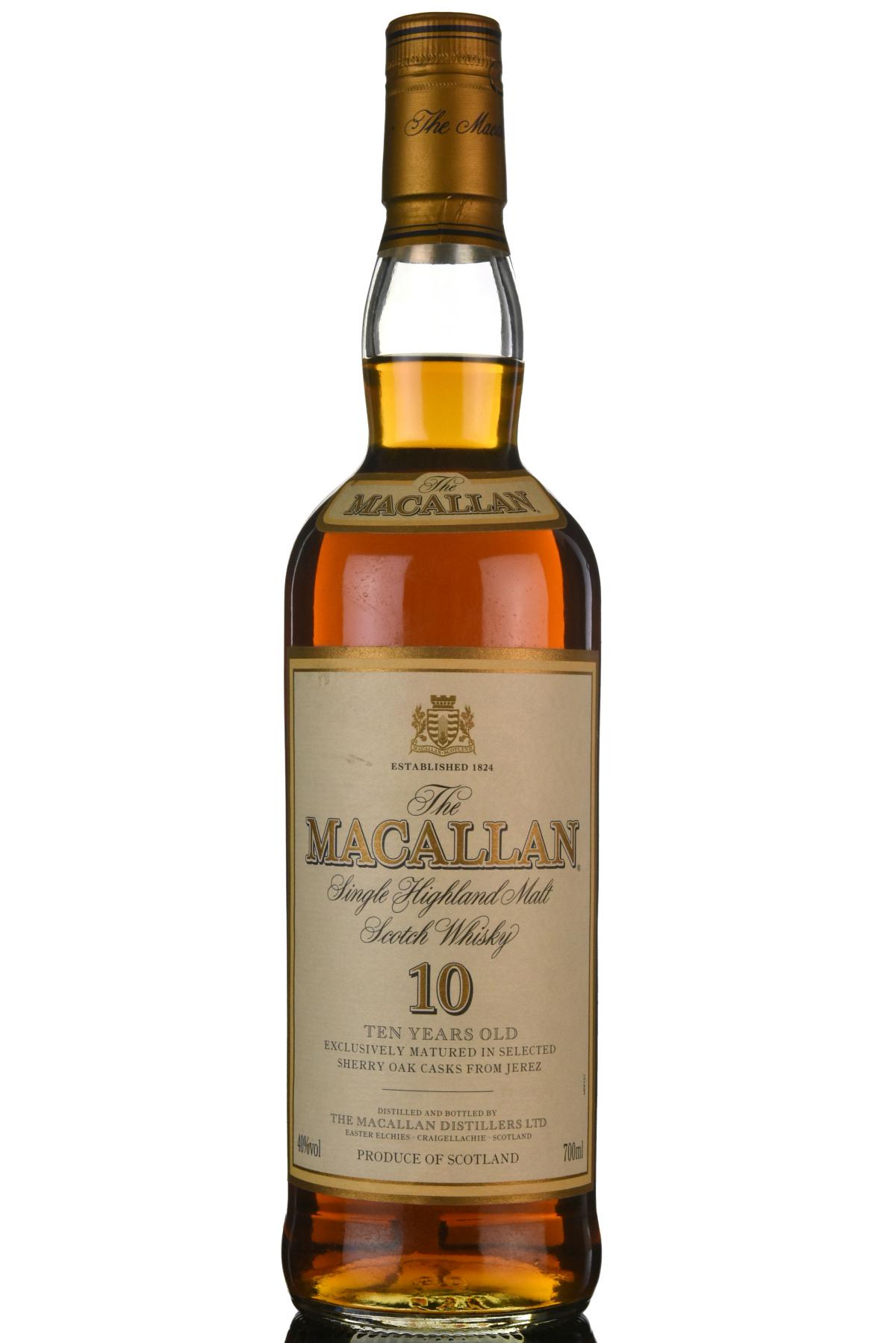 Macallan 10 Year Old - 1990s