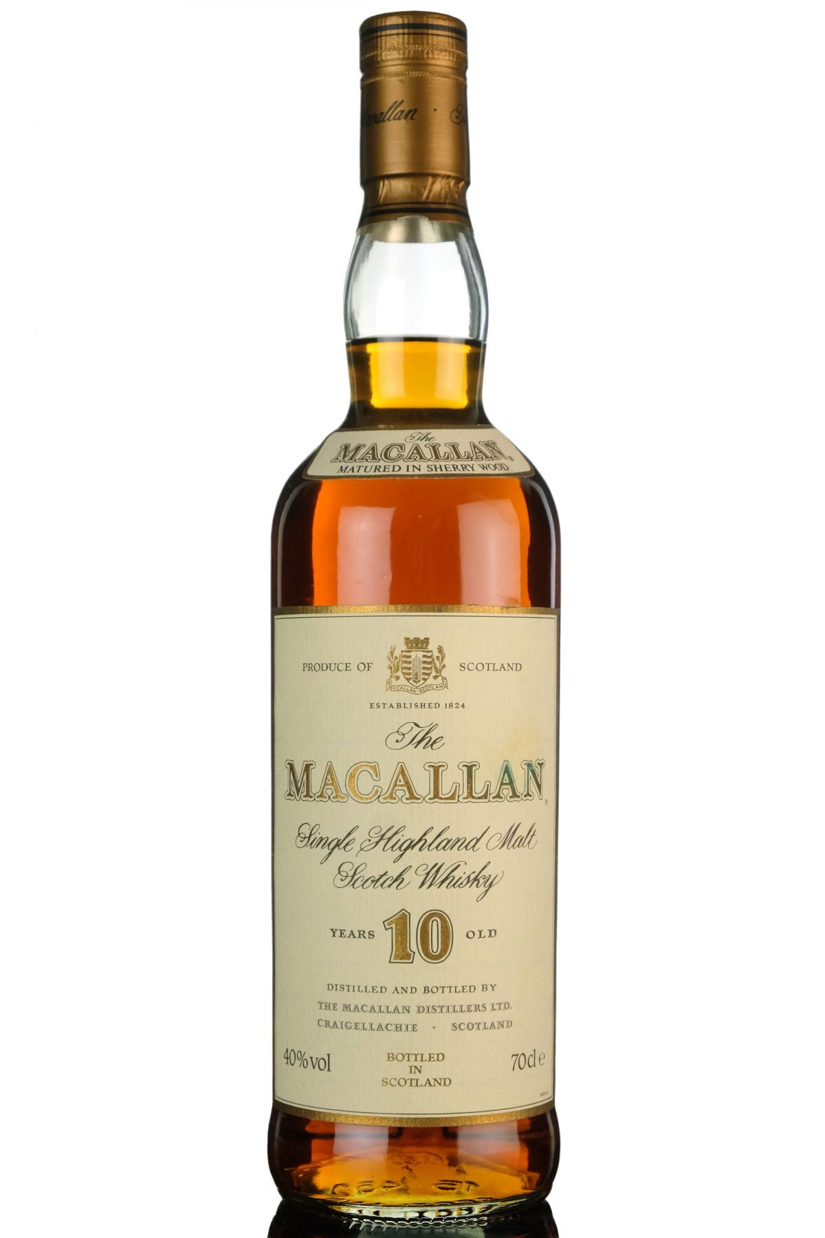 Macallan 10 Year Old - 1990s