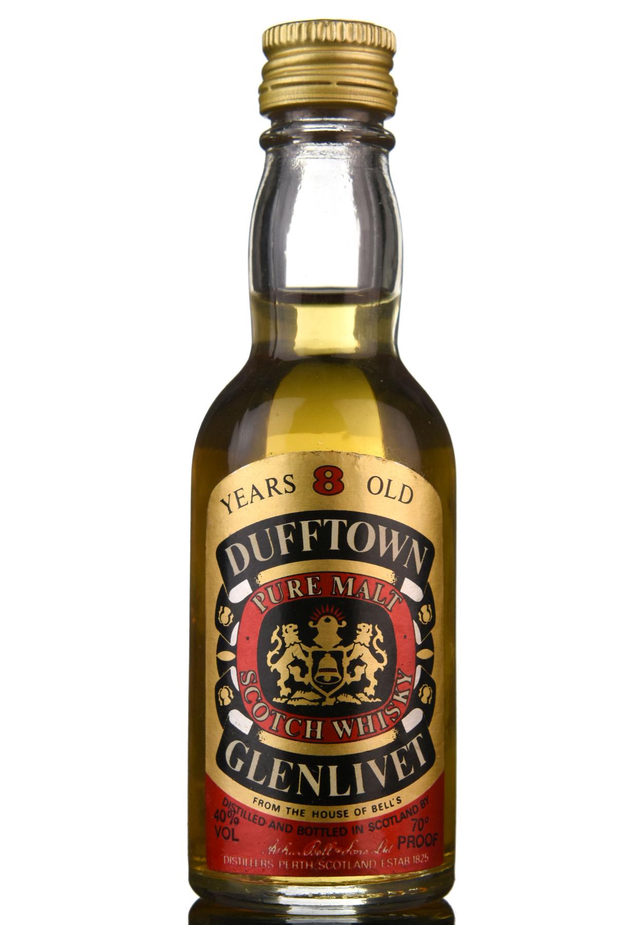 Dufftown-Glenlivet 8 Year Old Miniature