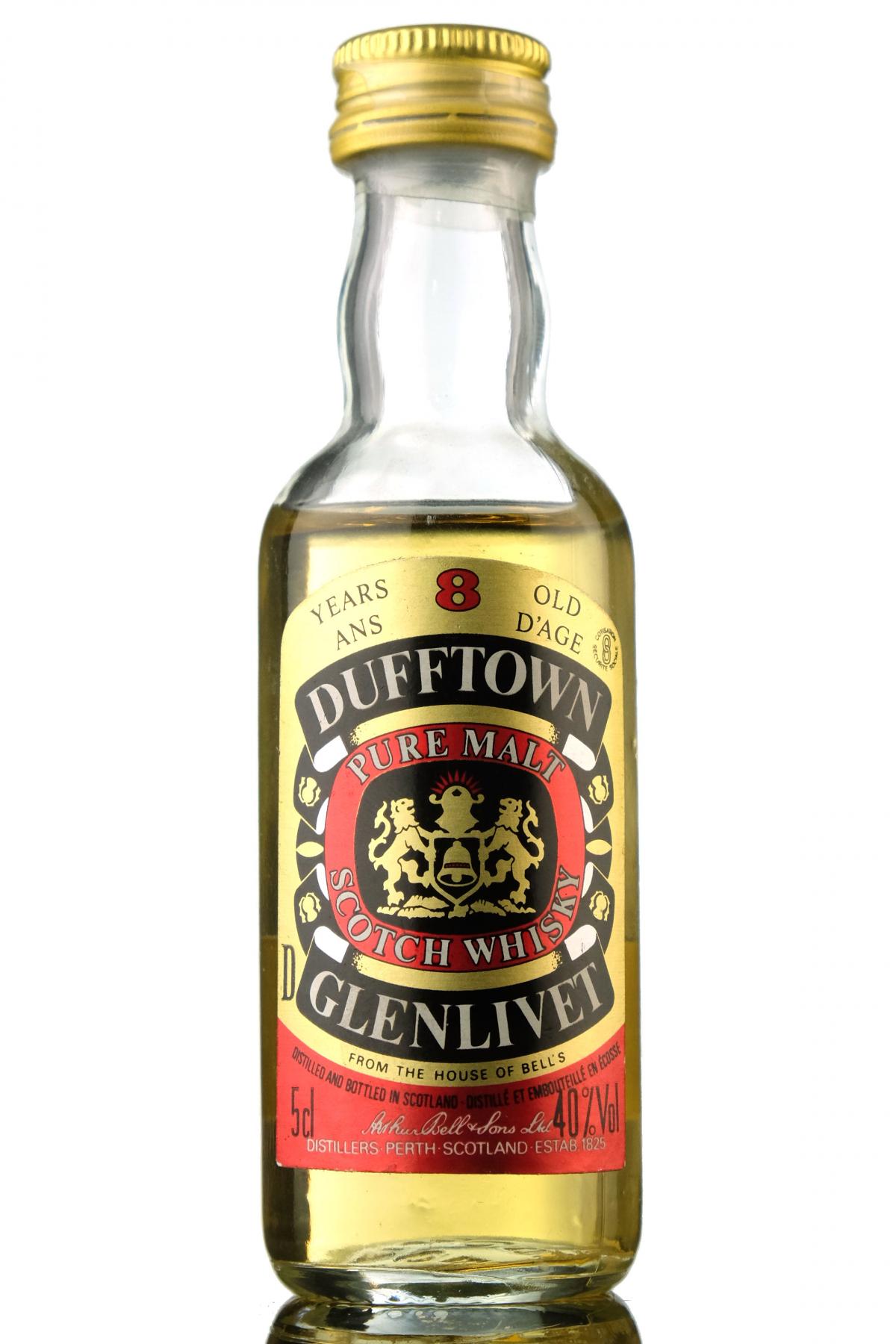 Dufftown-Glenlivet 8 Year Old Miniature