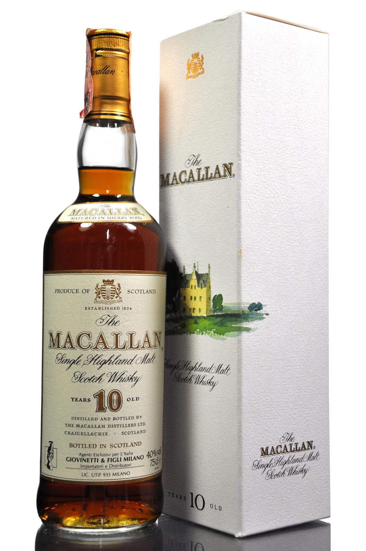 Macallan 10 Year Old - Circa 1990