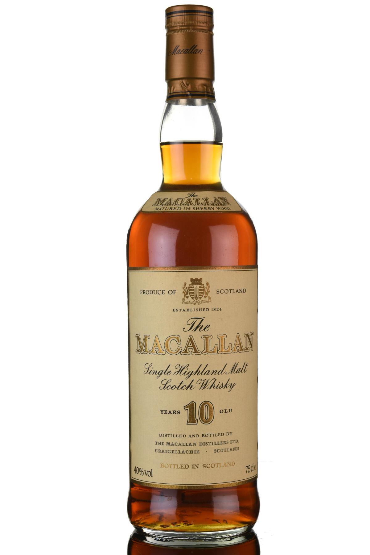 Macallan 10 Year Old - Circa 1990