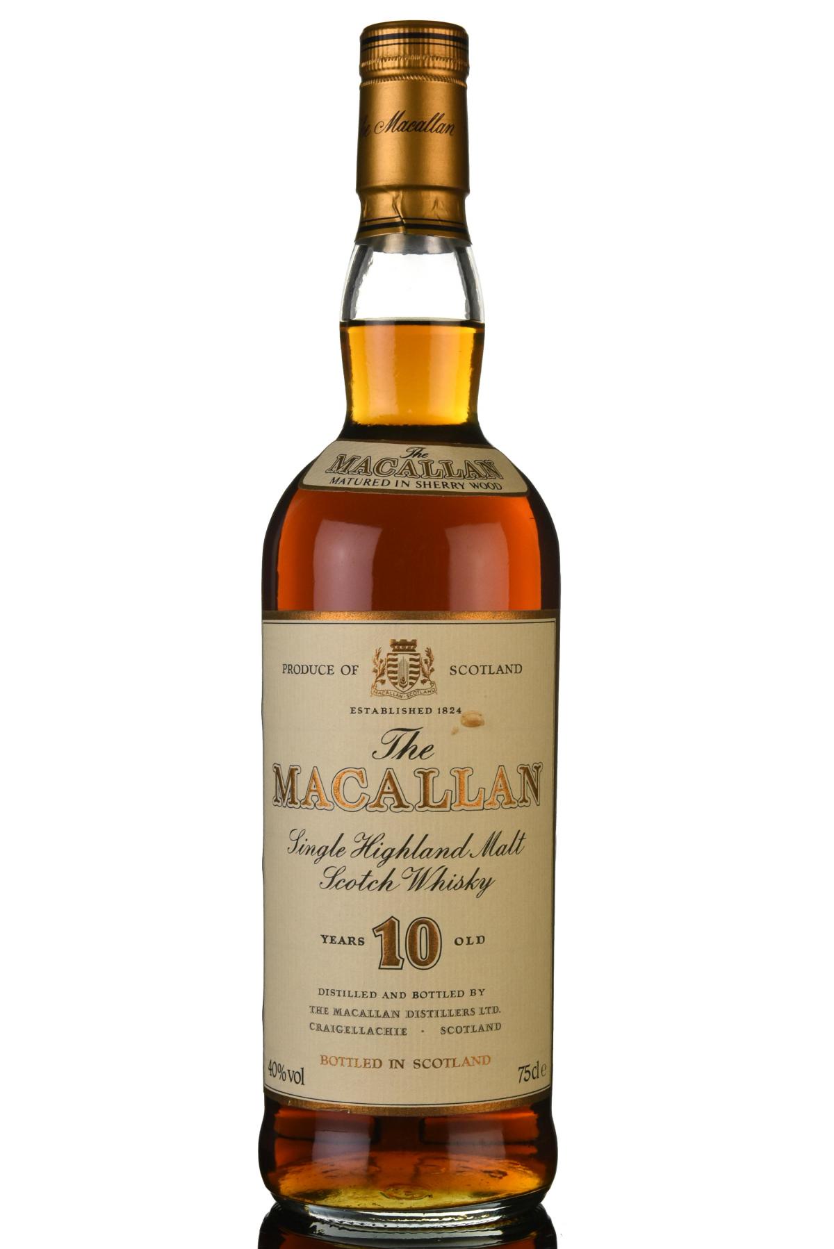 Macallan 10 Year Old - Circa 1990