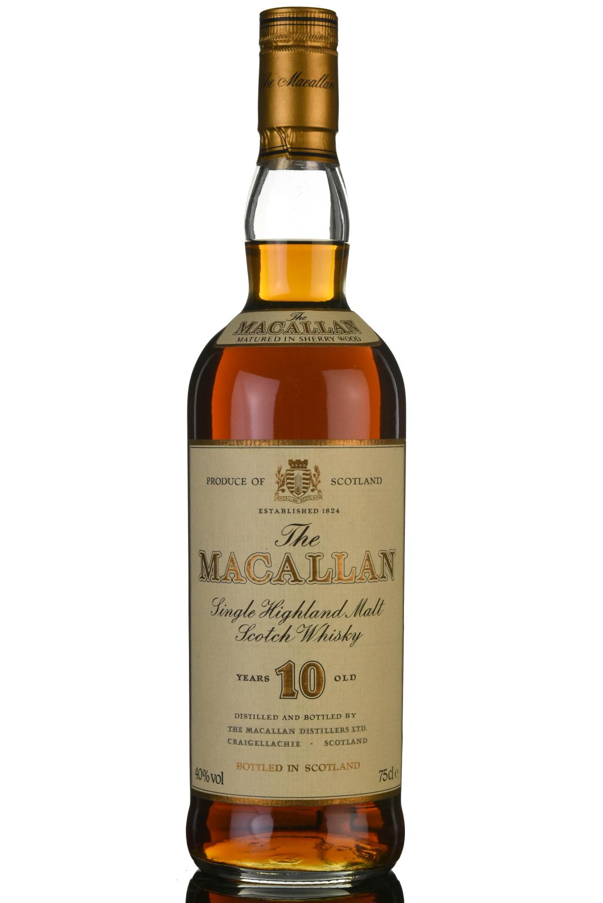 Macallan 10 Year Old - Circa 1990