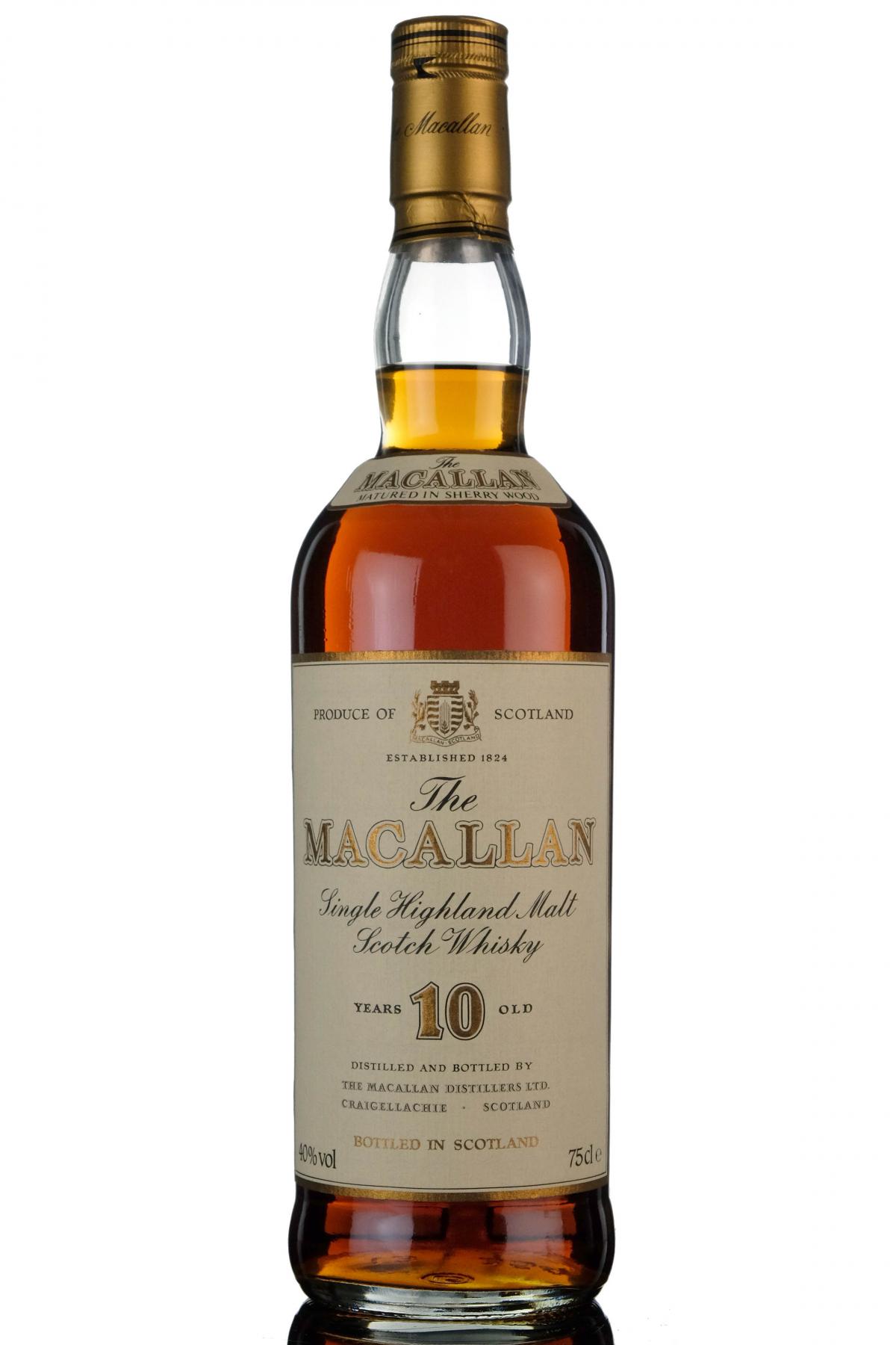 Macallan 10 Year Old - Circa 1990