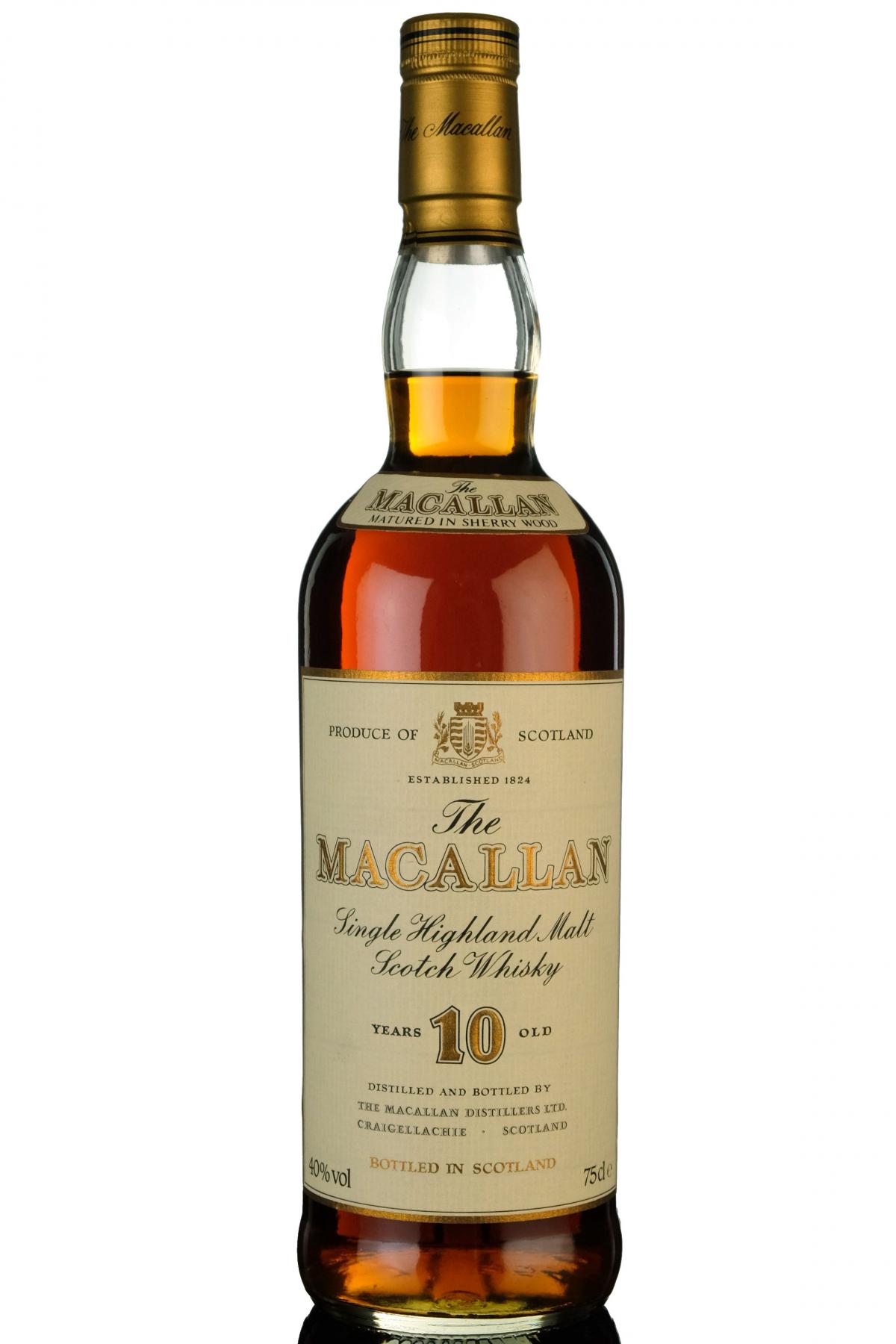 Macallan 10 Year Old - Circa 1990