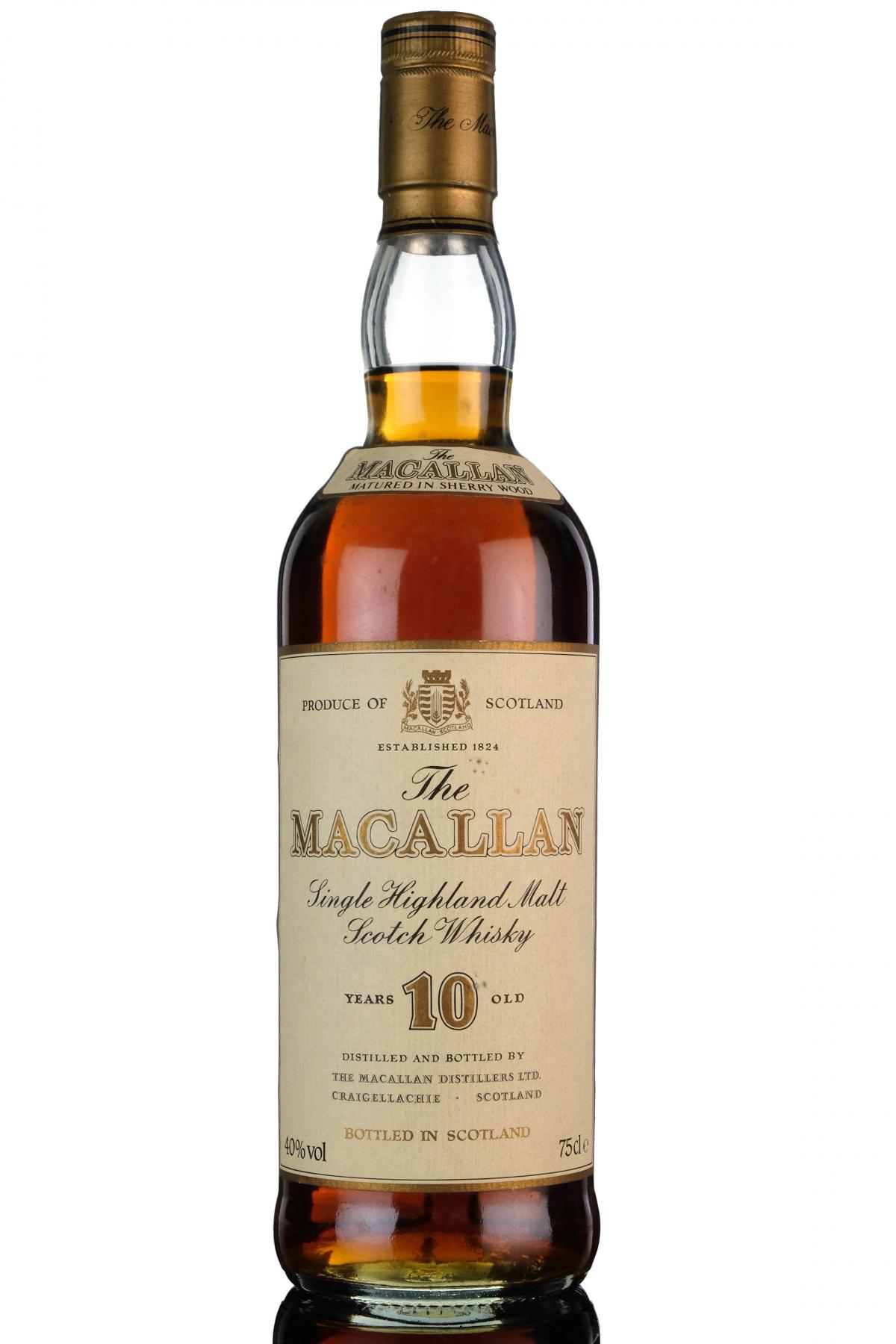 Macallan 10 Year Old - Circa 1990