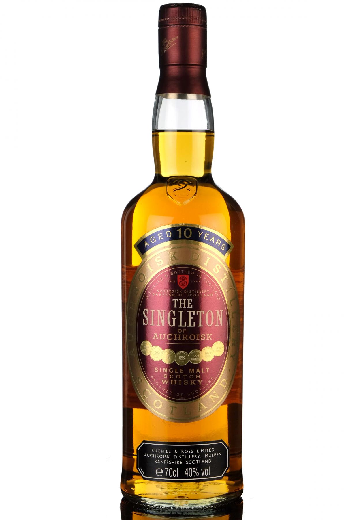 Singleton Of Auchroisk 10 Year Old