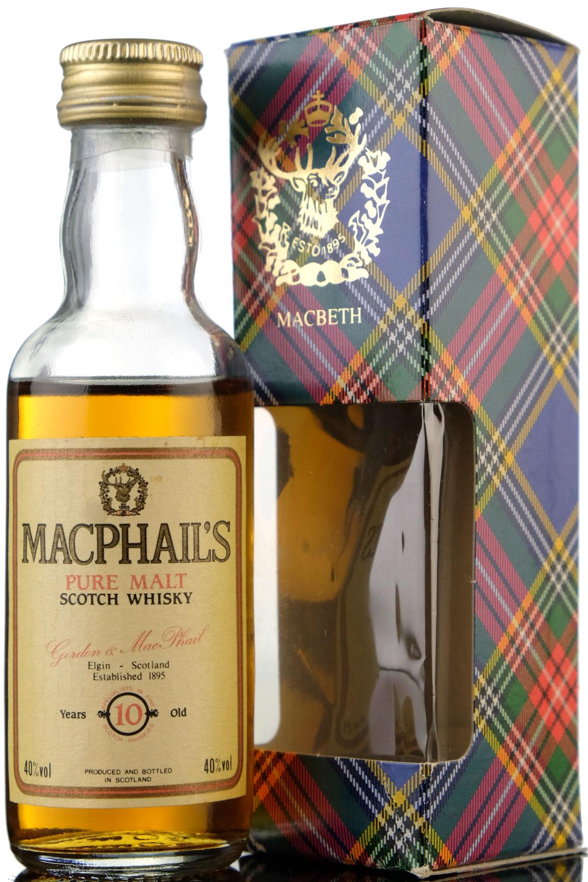 MacPhails 10 Year Old - Gordon & MacPhail Miniature