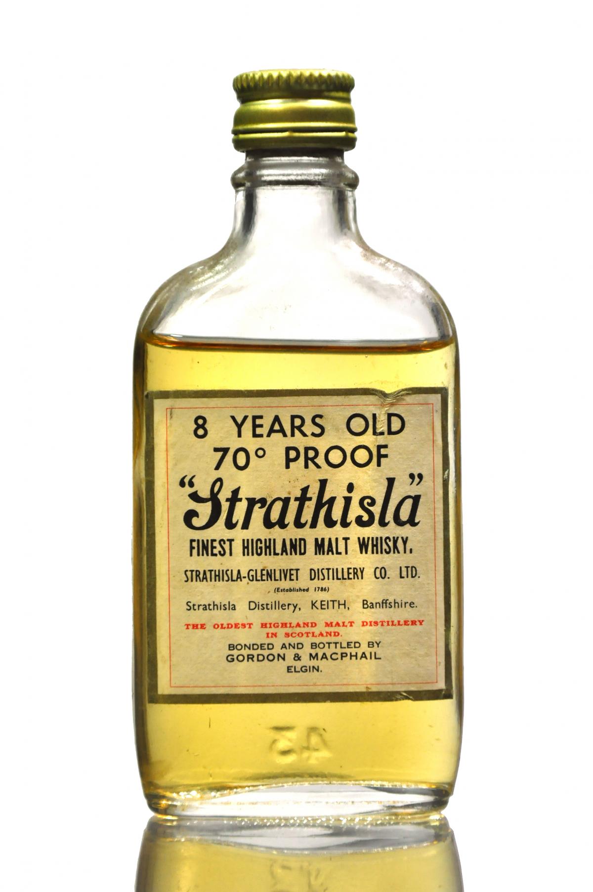 Strathisla 8 Year Old - 70 Proof - Gordon & MacPhail Miniature