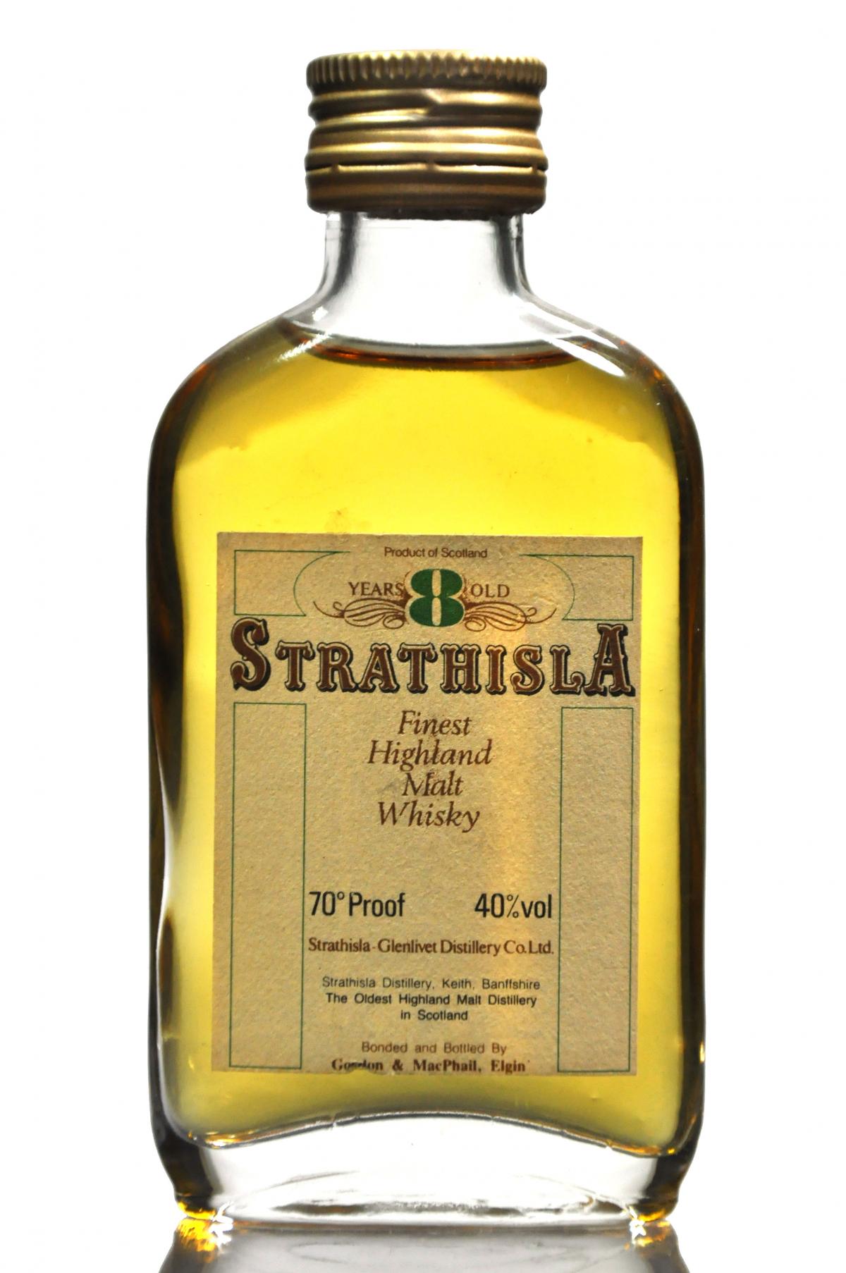 Strathisla 8 Year Old - 70 Proof - Gordon & MacPhail Miniature