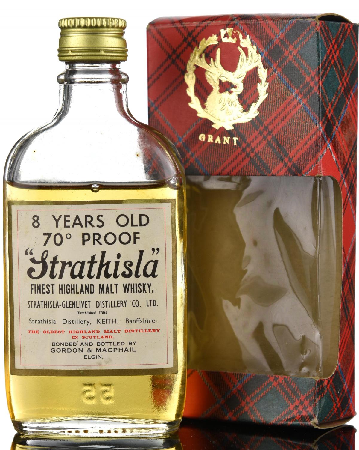 Strathisla 8 Year Old - 70 Proof - Gordon & MacPhail Miniature