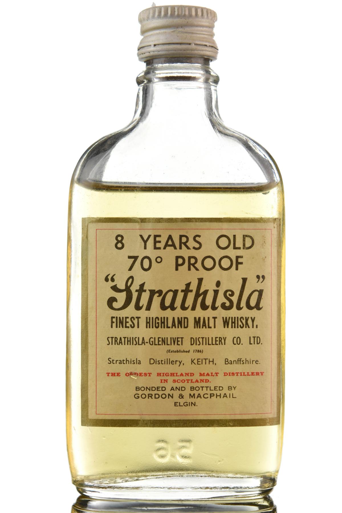 Strathisla 8 Year Old - 70 Proof - Gordon & MacPhail Miniature
