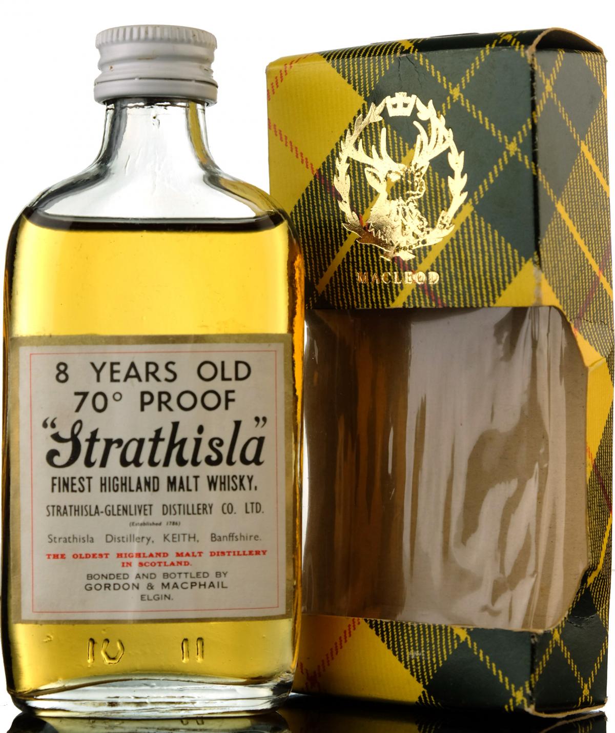 Strathisla 8 Year Old - 70 Proof - Gordon & MacPhail Miniature