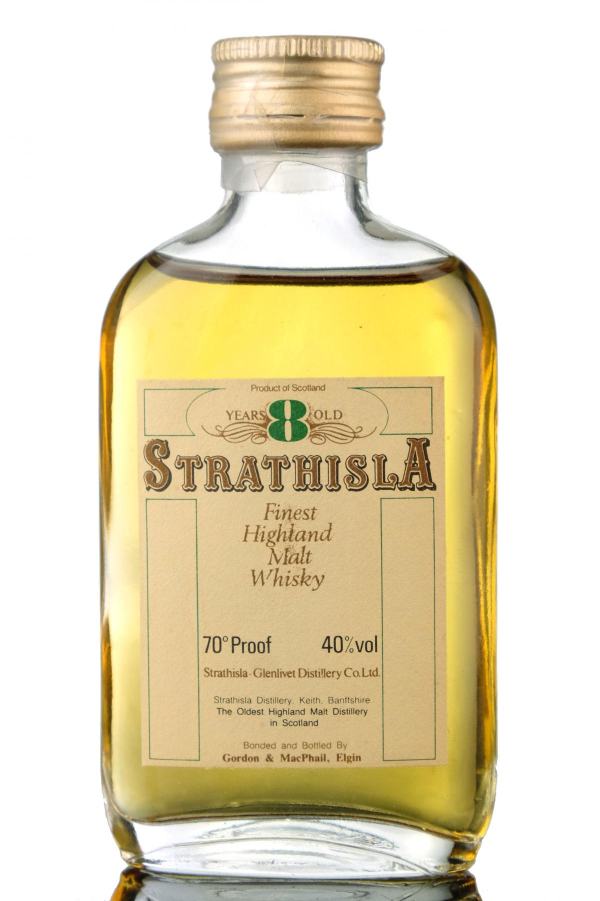 Strathisla 8 Year Old - 70 Proof - Gordon & MacPhail Miniature