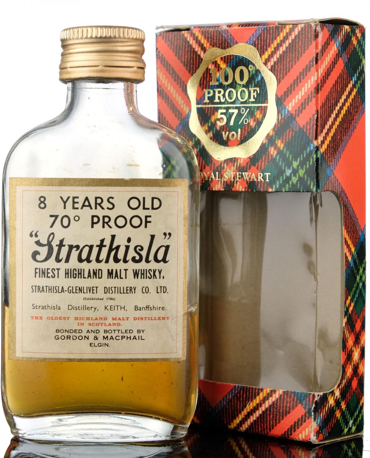 Strathisla 8 Year Old - 70 Proof - Gordon & MacPhail Miniature