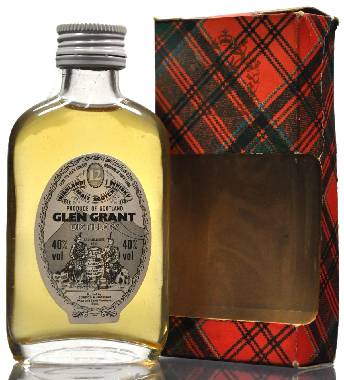 Glen Grant 12 Year Old - Gordon & MacPhail Miniature