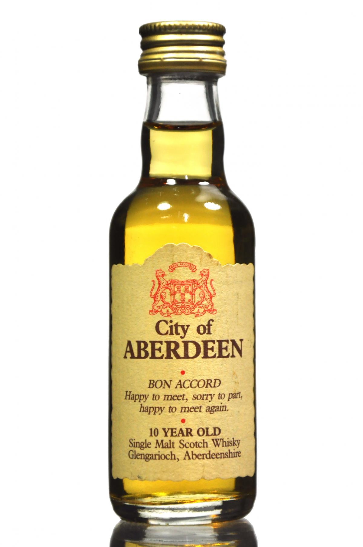 Glen Garioch 10 Year Old - City Of Aberdeen Miniature