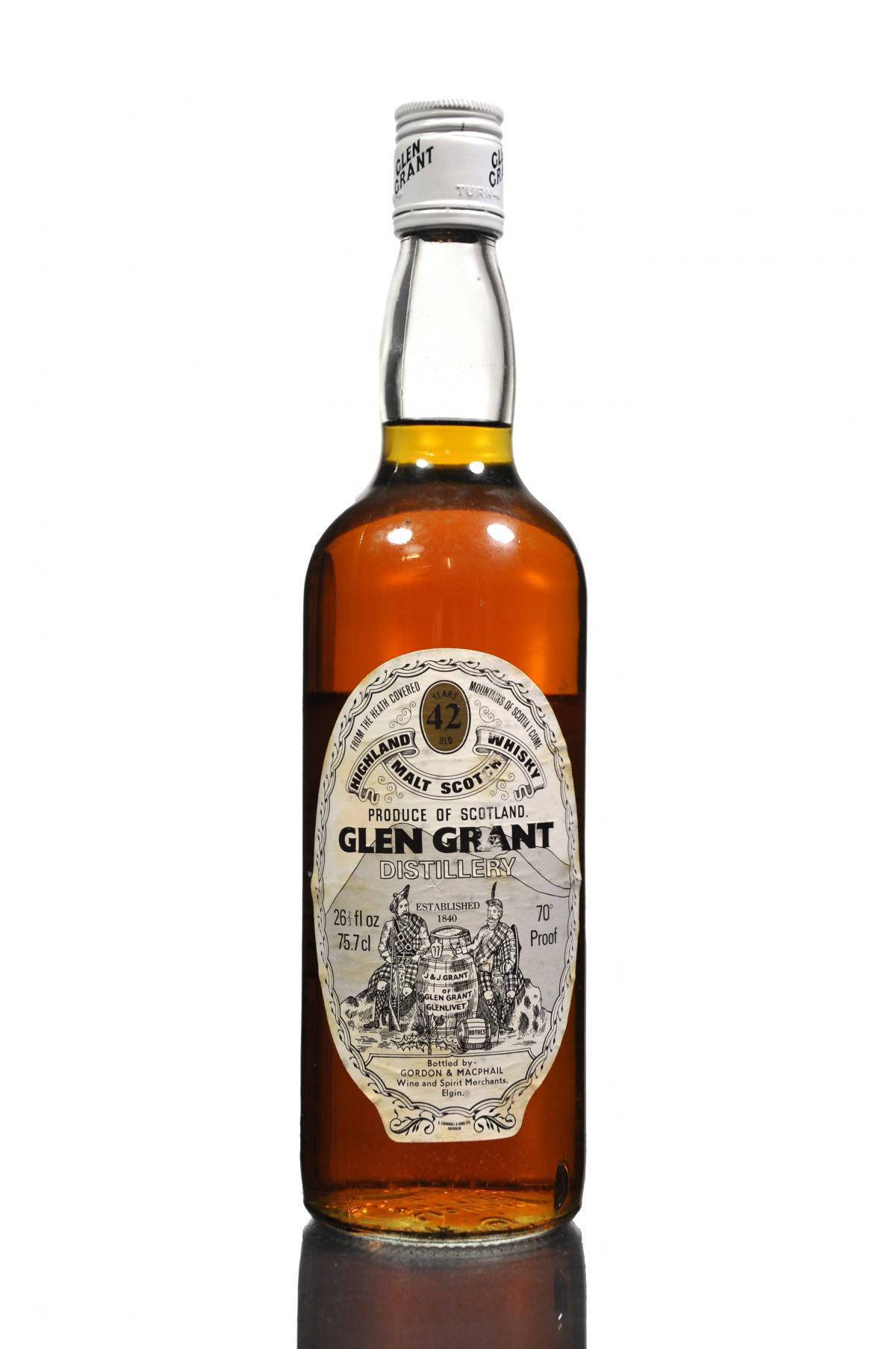 Glen Grant 42 Year Old - Gordon & MacPhail -  Late 1970s