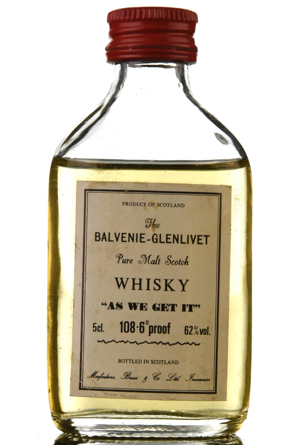 Balvenie-Glenlivet As We Get It - 108.6 Proof Miniature