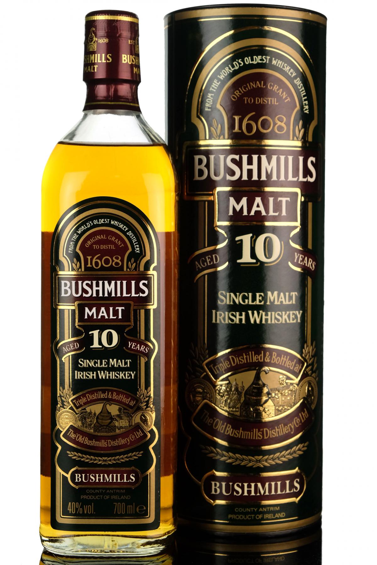 Bushmills 10 Year Old - Irish Whiskey