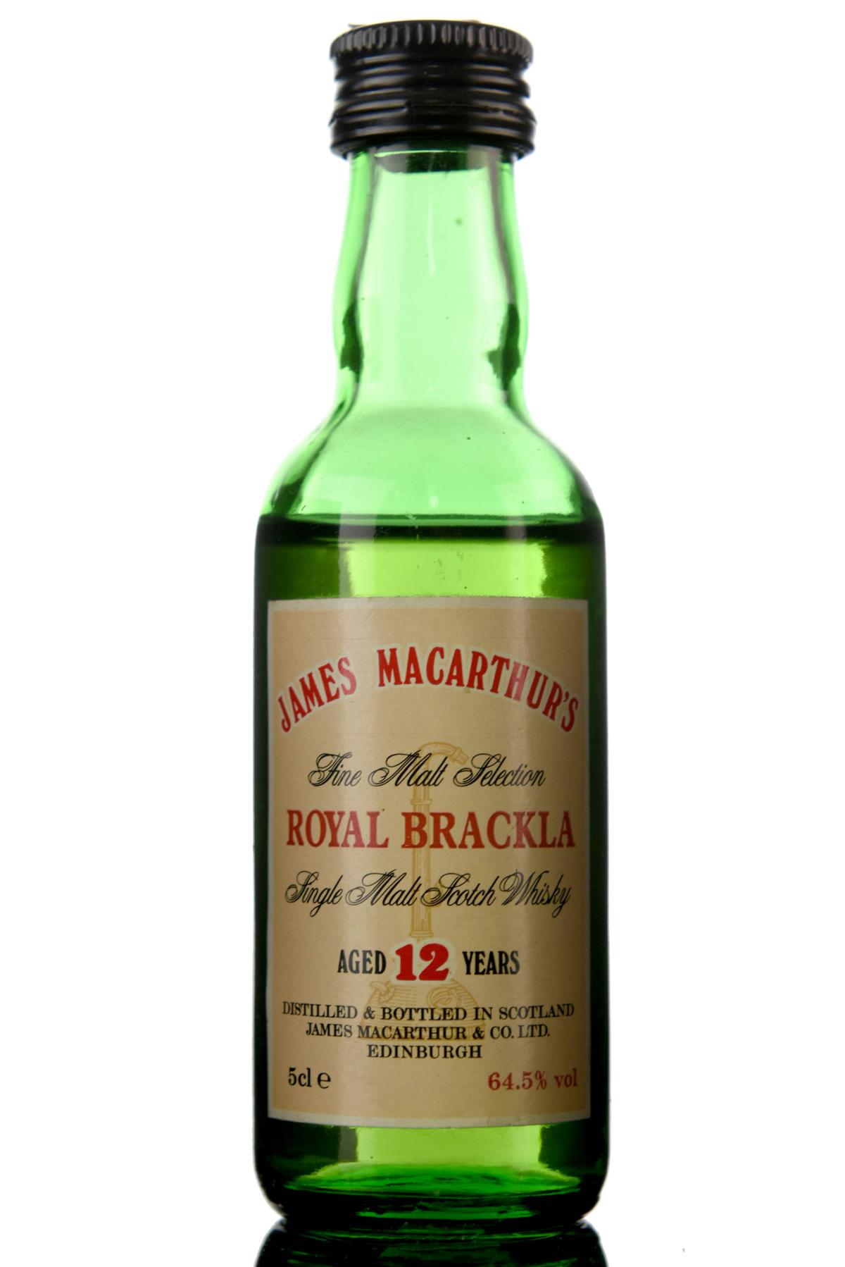 Royal Brackla 12 Year Old - James MacArthur Miniature