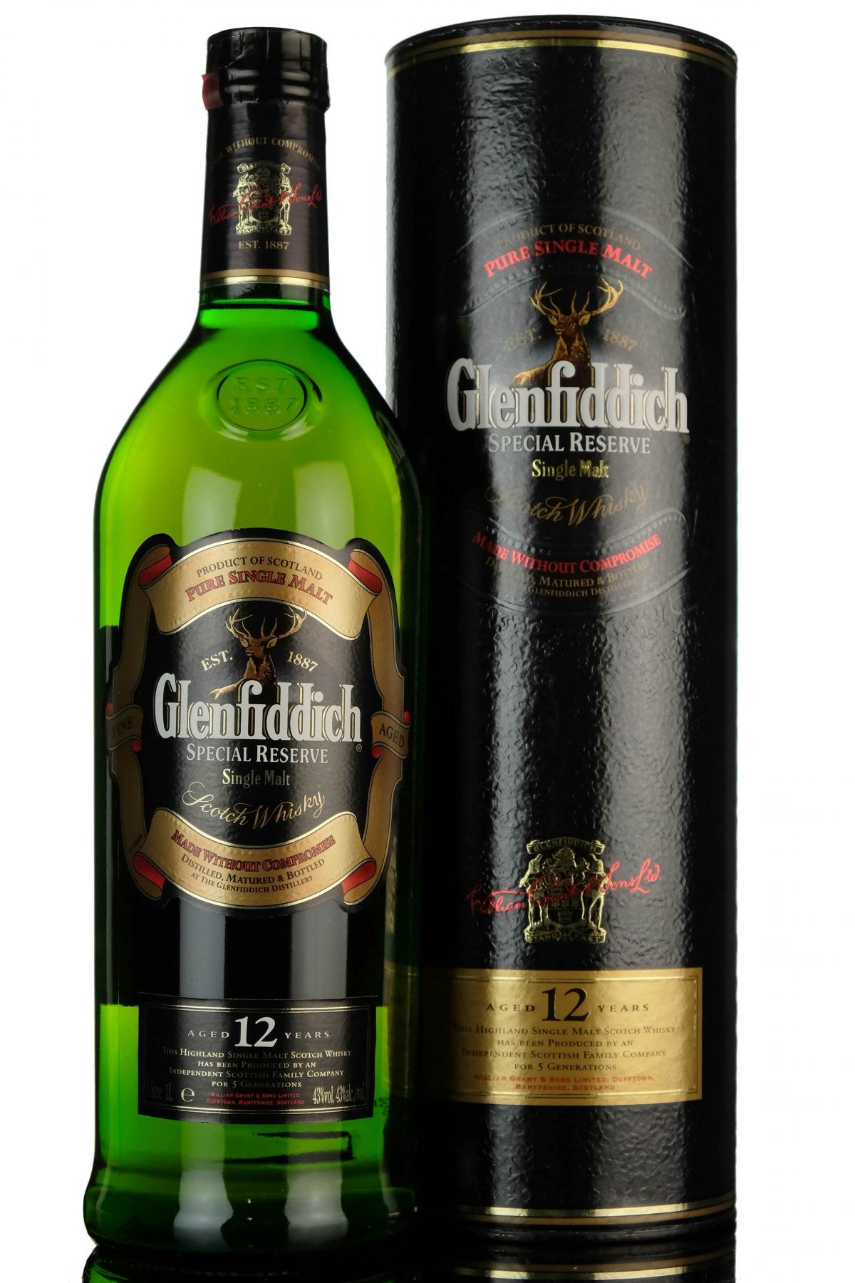 Glenfiddich 12 Year Old - Special Reserve - 1 Litre