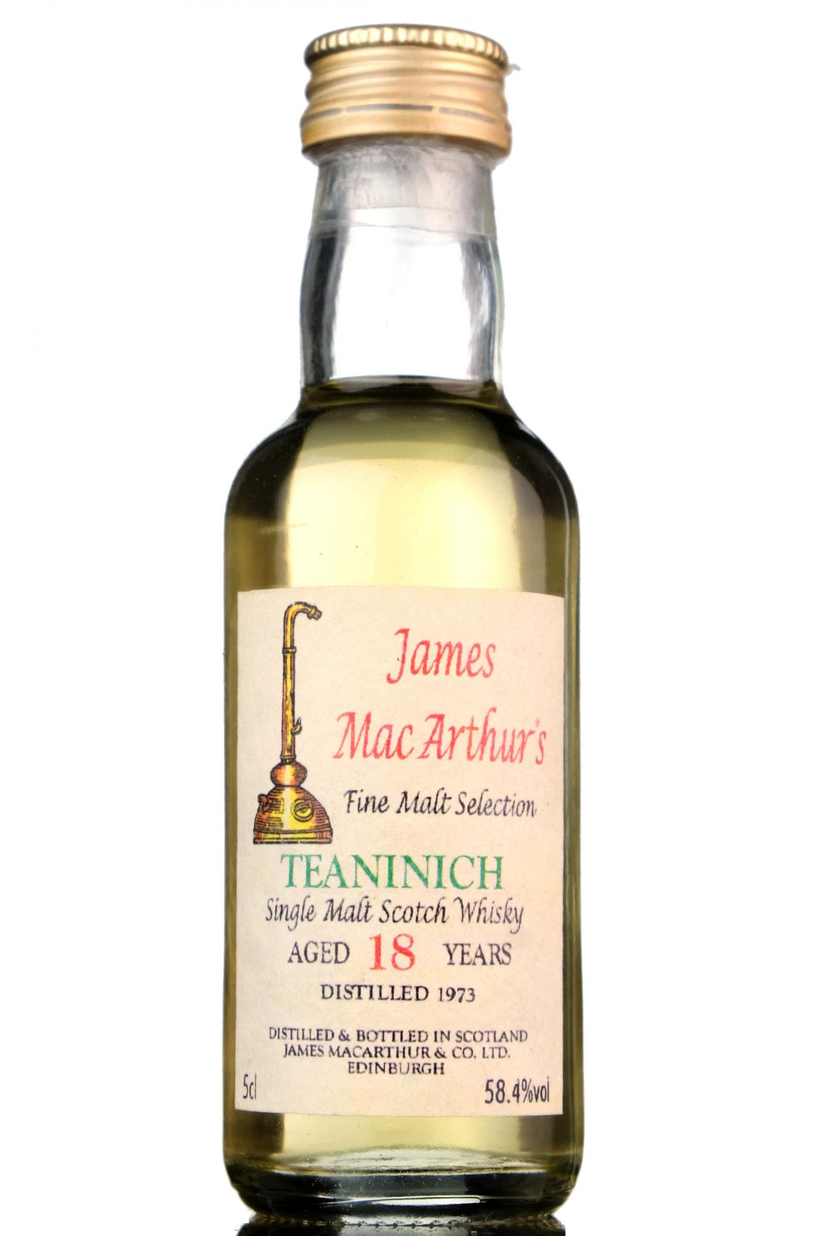 Teaninich 1973 - 18 Year Old - James MacArthur - Fine Malt Selection Miniature