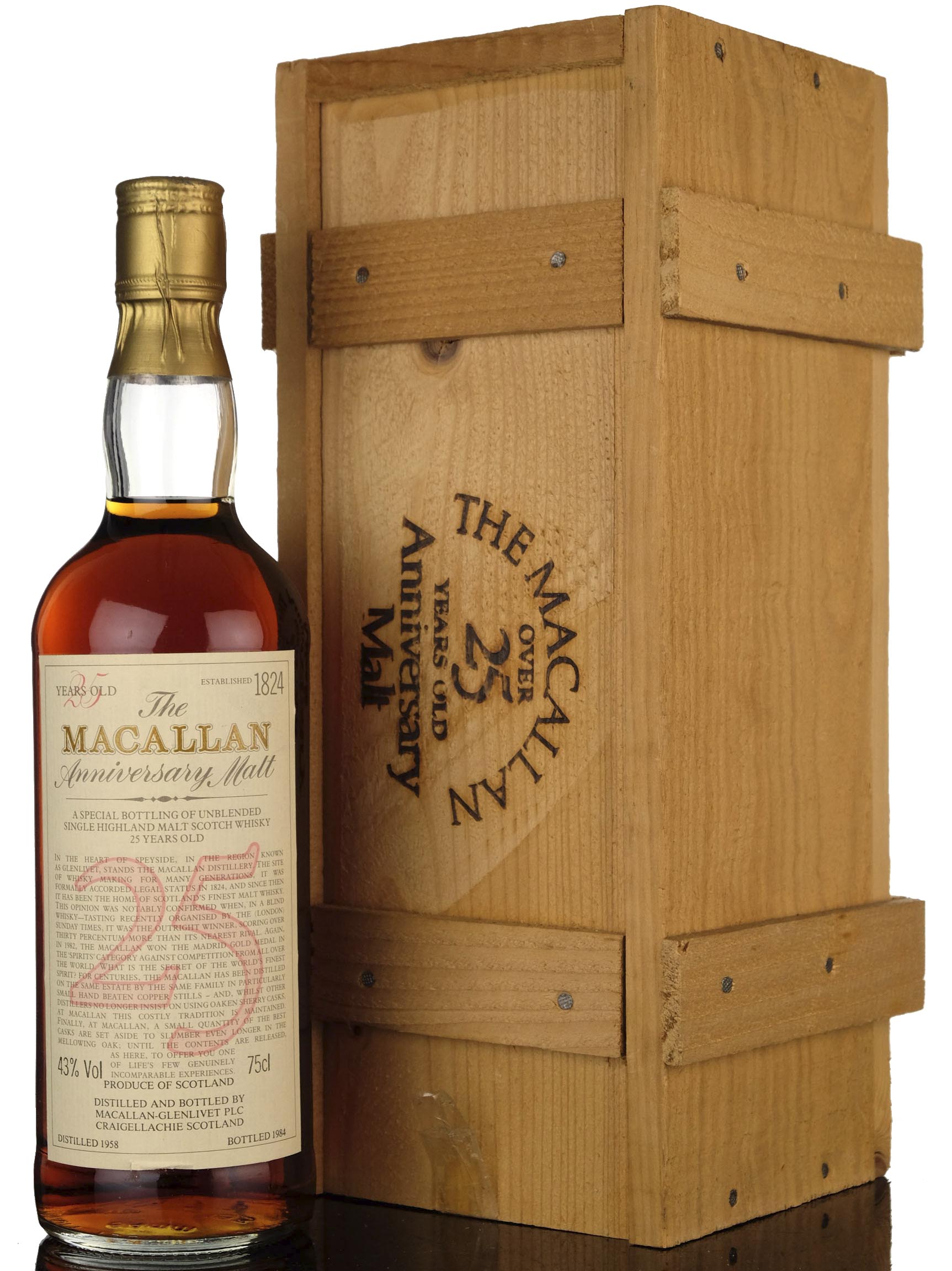 Macallan 1958-1984 - 25 Year Old Anniversary Malt