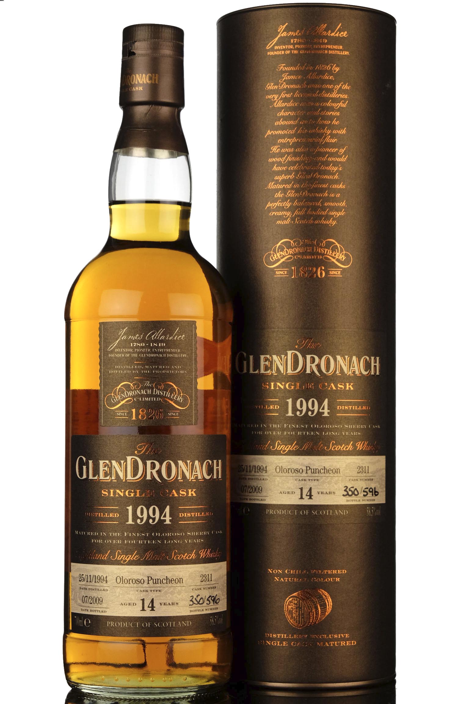 Glendronach 1994 - 2009 14 Single Cask 2311 Uk