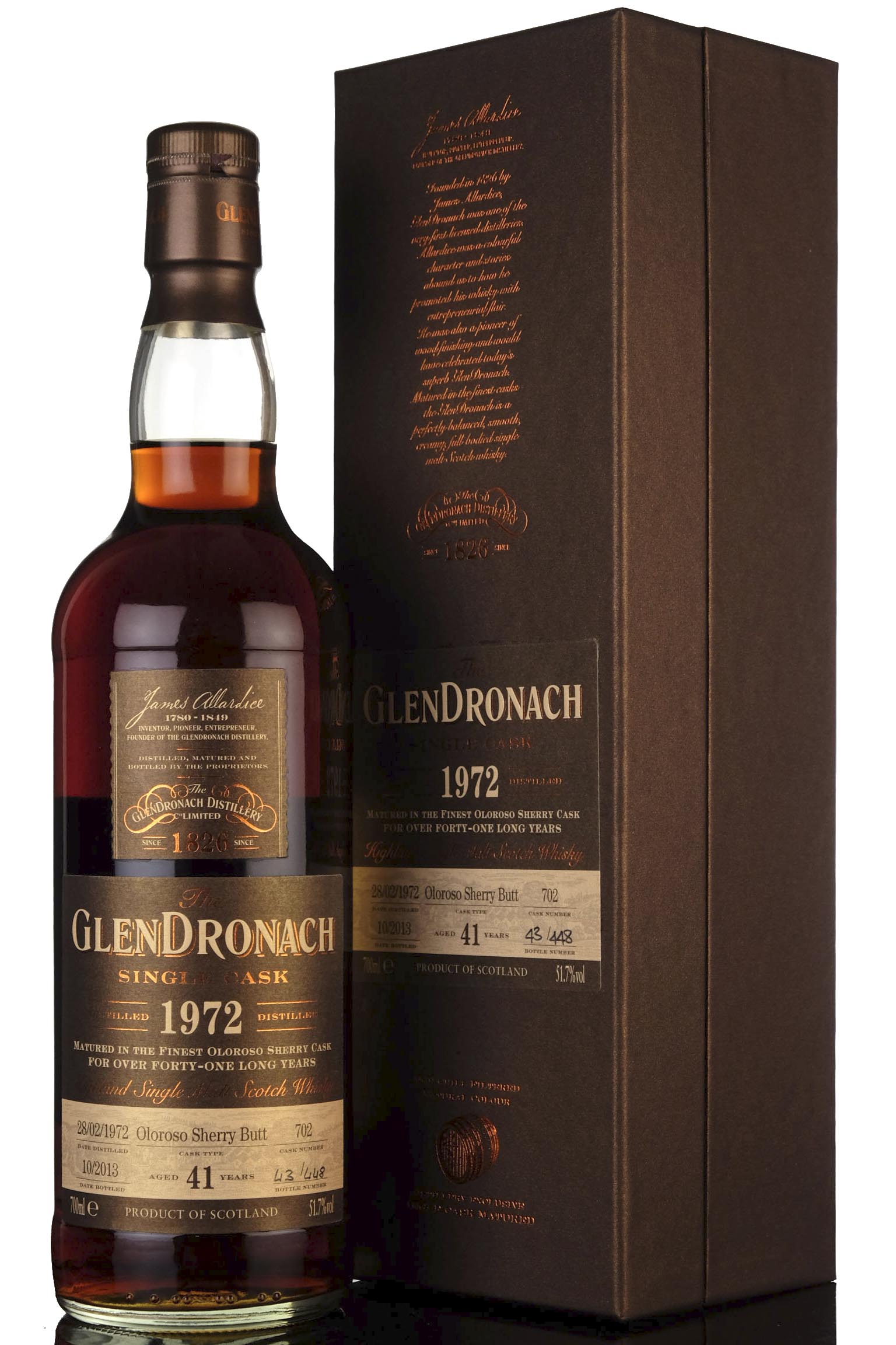 Glendronach 19722013 41 Year Old Single Cask 702 Batch 9