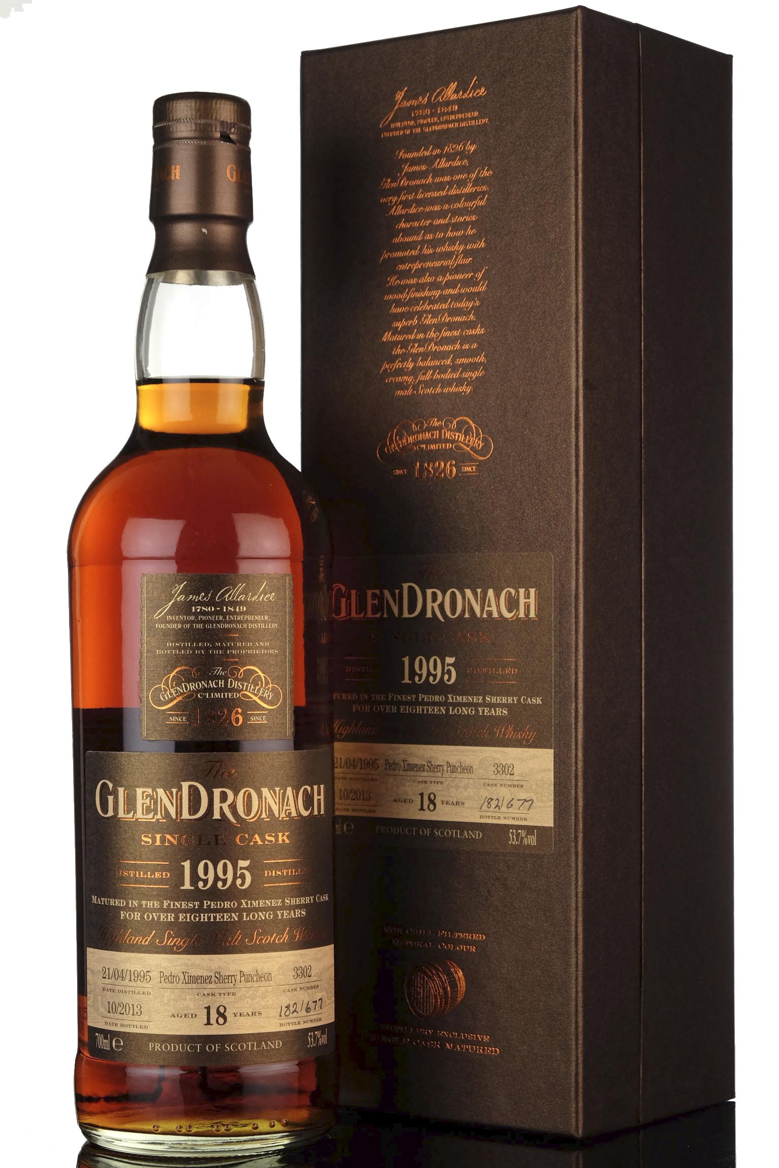 Glendronach 1995-2013 - 18 Year Old - Single Cask 3302 - Batch 9