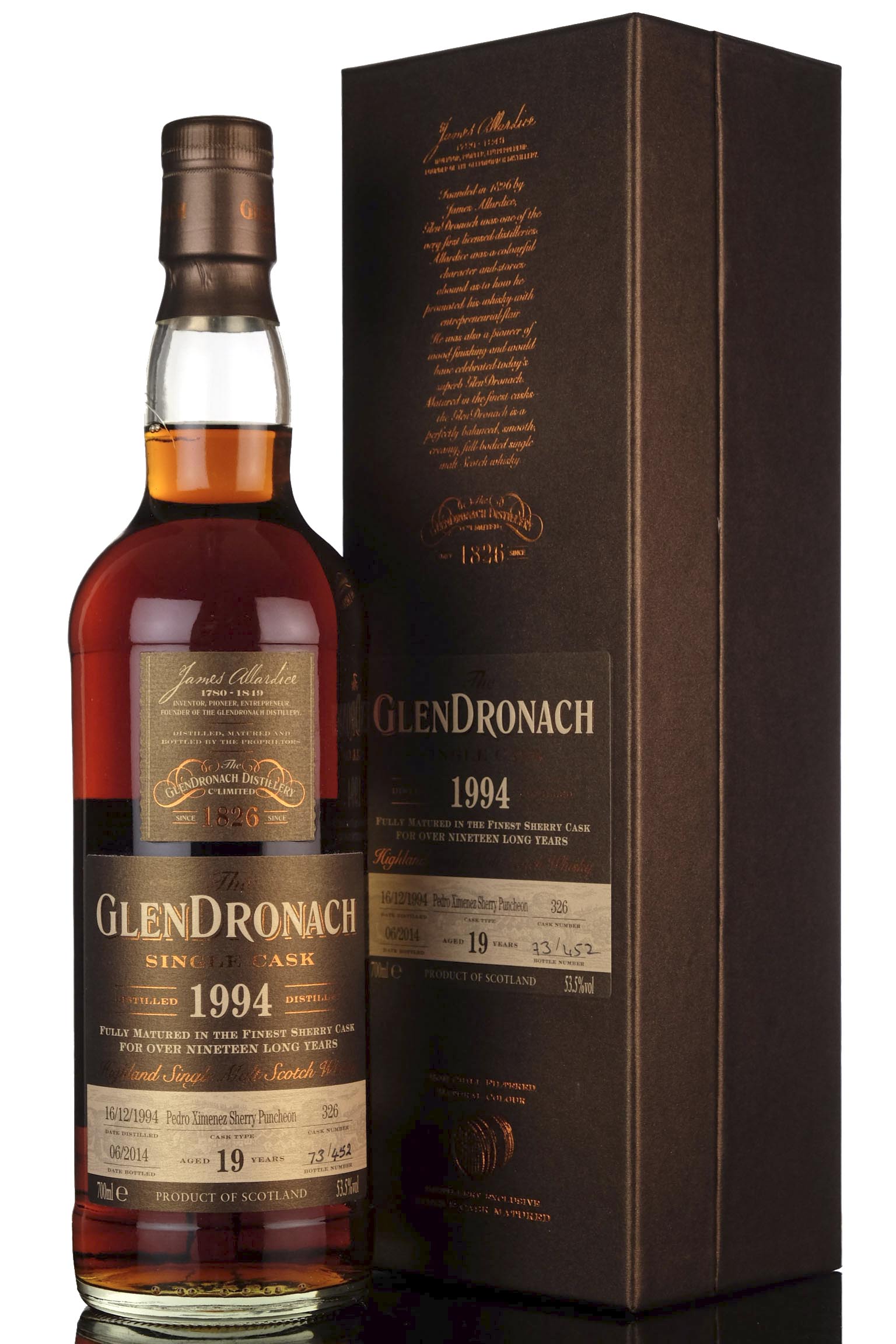 Glendronach 1994-2014 - 19 Year Old - Single Cask 326 - Batch 10