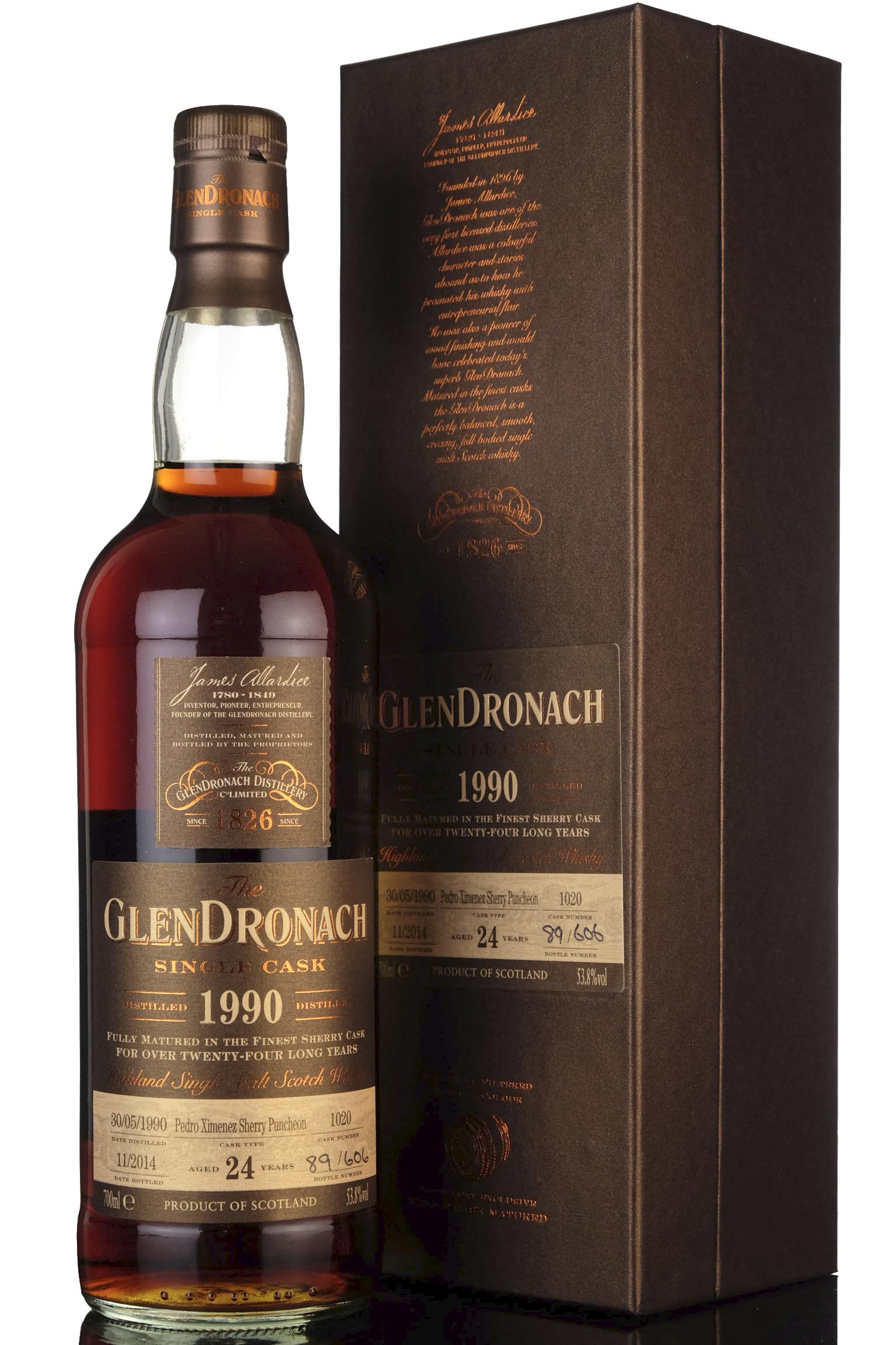 Glendronach 1990-2014 - 24 Year Old - Single Cask 1020 - Batch 11