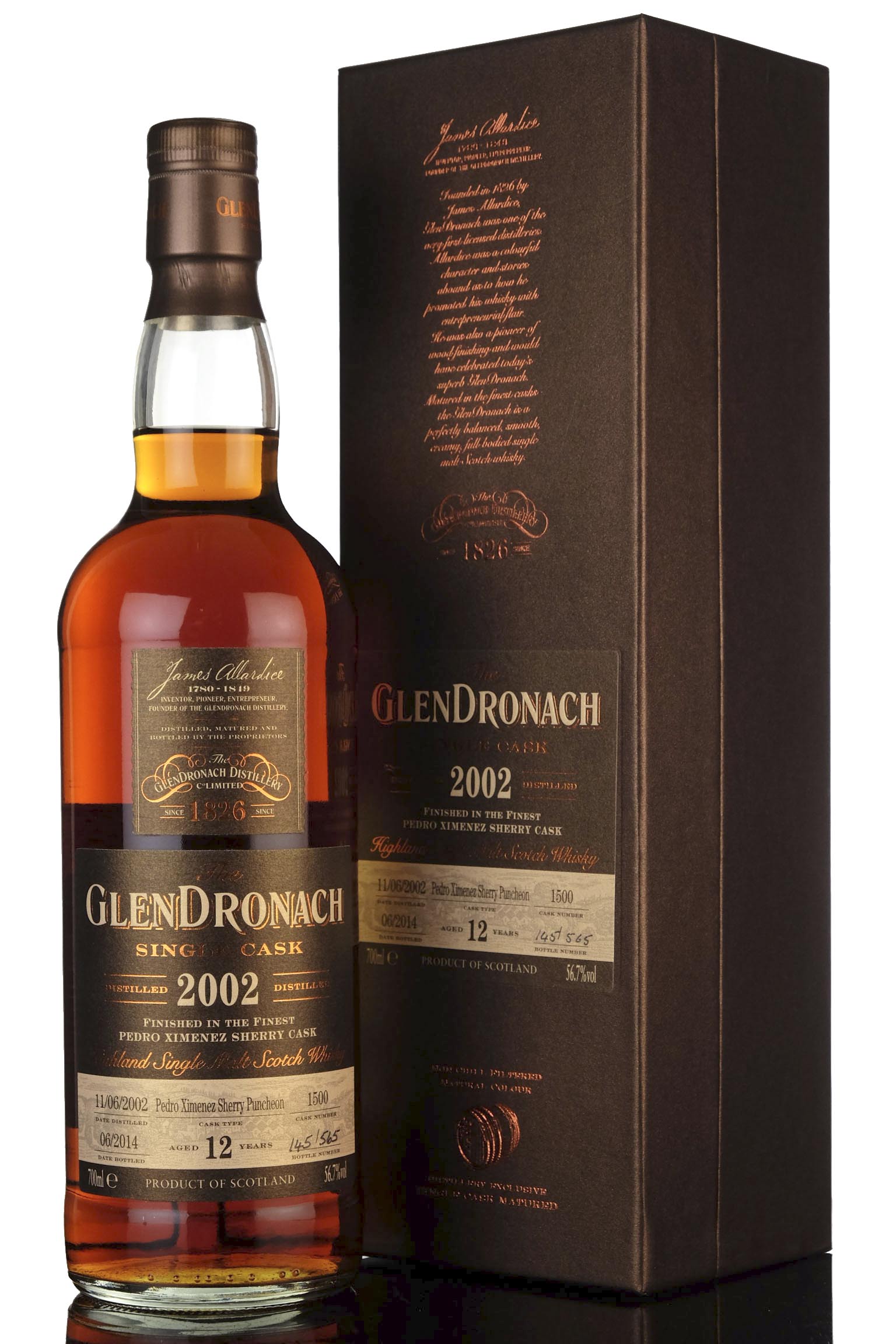 Glendronach 2002 - 2014 12 Single Cask 1500 Batch 10