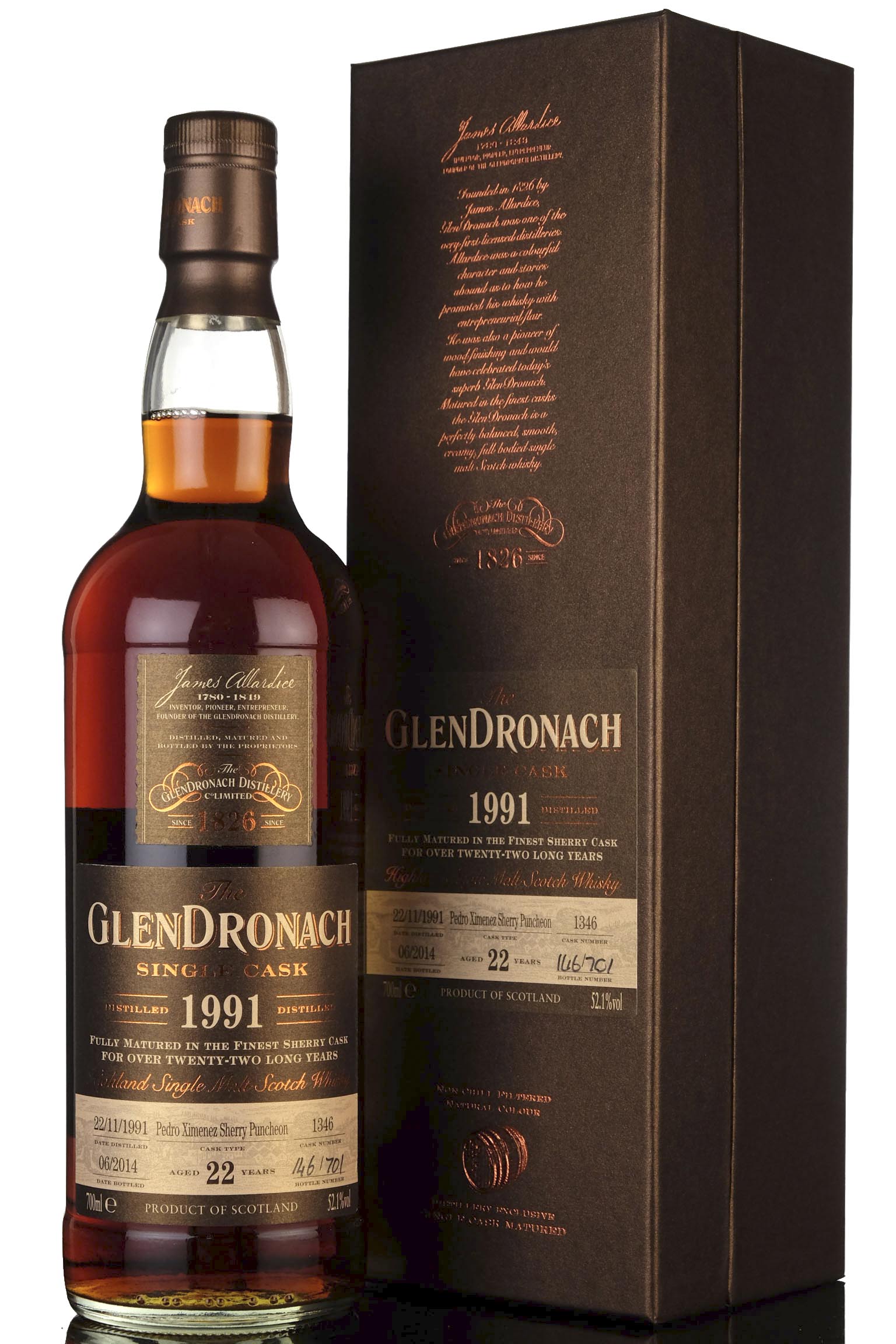 Glendronach 1991 - 2014 22 Single Cask 1346 Batch 10