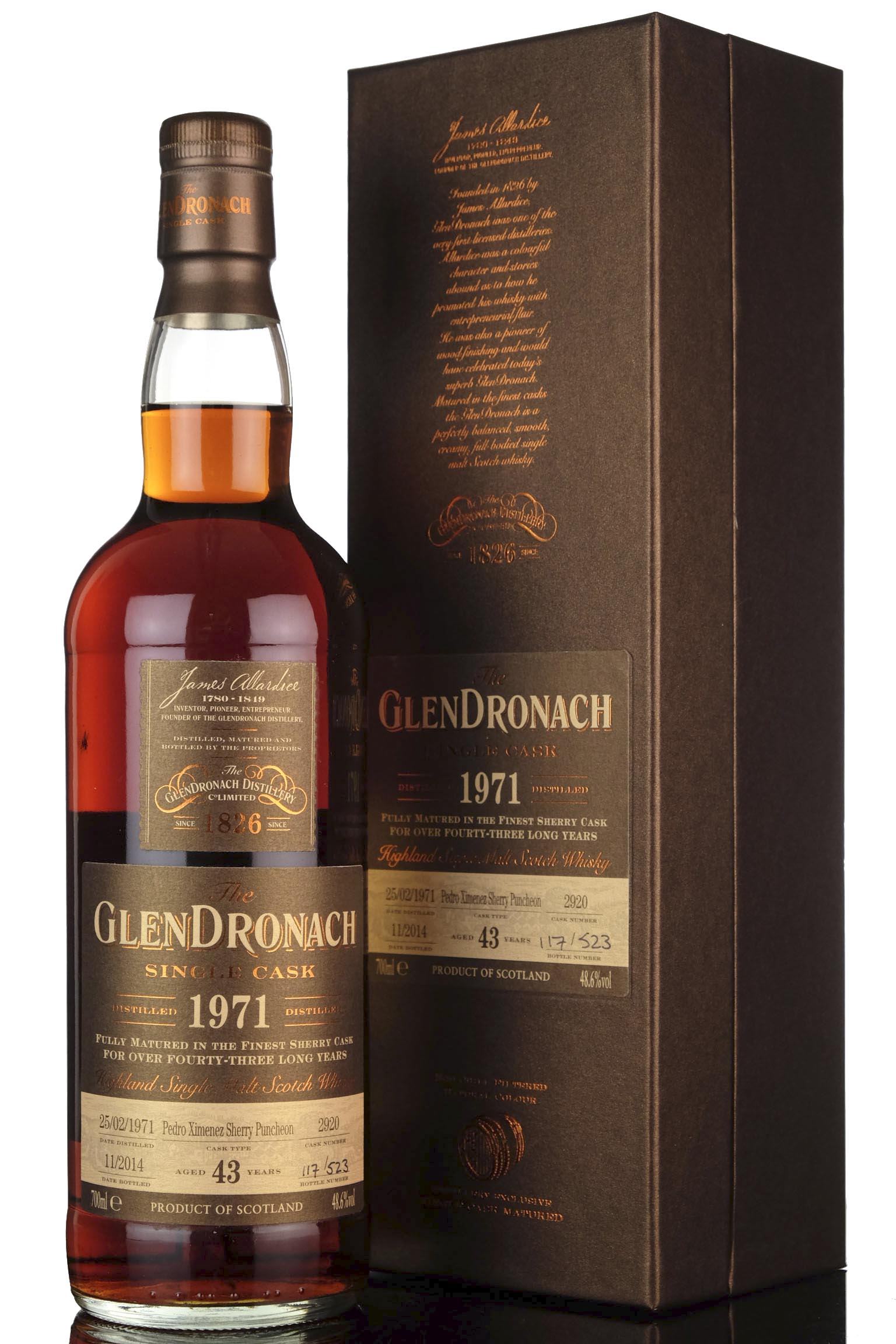 Glendronach 1971 - 2014 43 Single Cask 2920 Batch 11