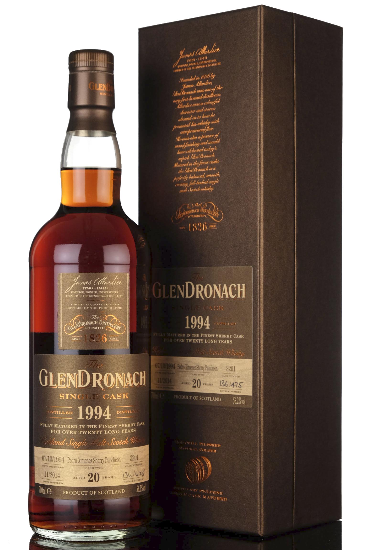 Glendronach 1994-2014 - 20 Year Old - Single Cask 3201 - Batch 11