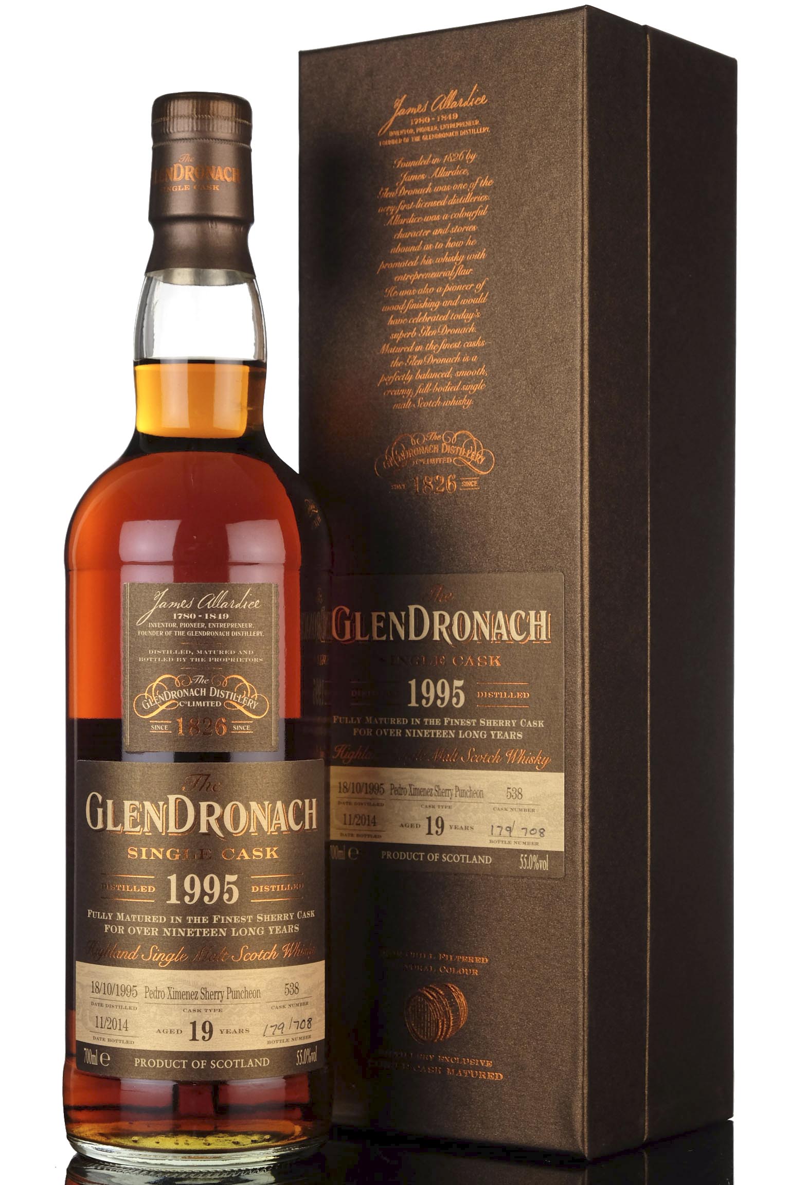 Glendronach 1995-2014 - 19 Year Old - Single Cask 538 - Batch 11