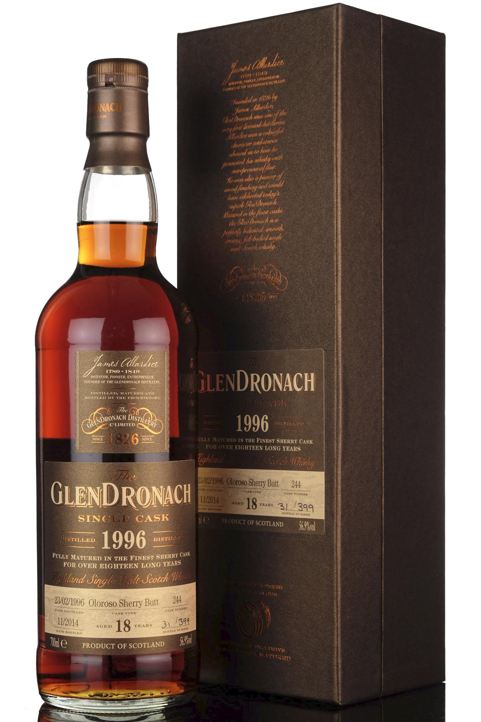 Glendronach 1996 - 2014 18 Single Cask 244 Batch 11
