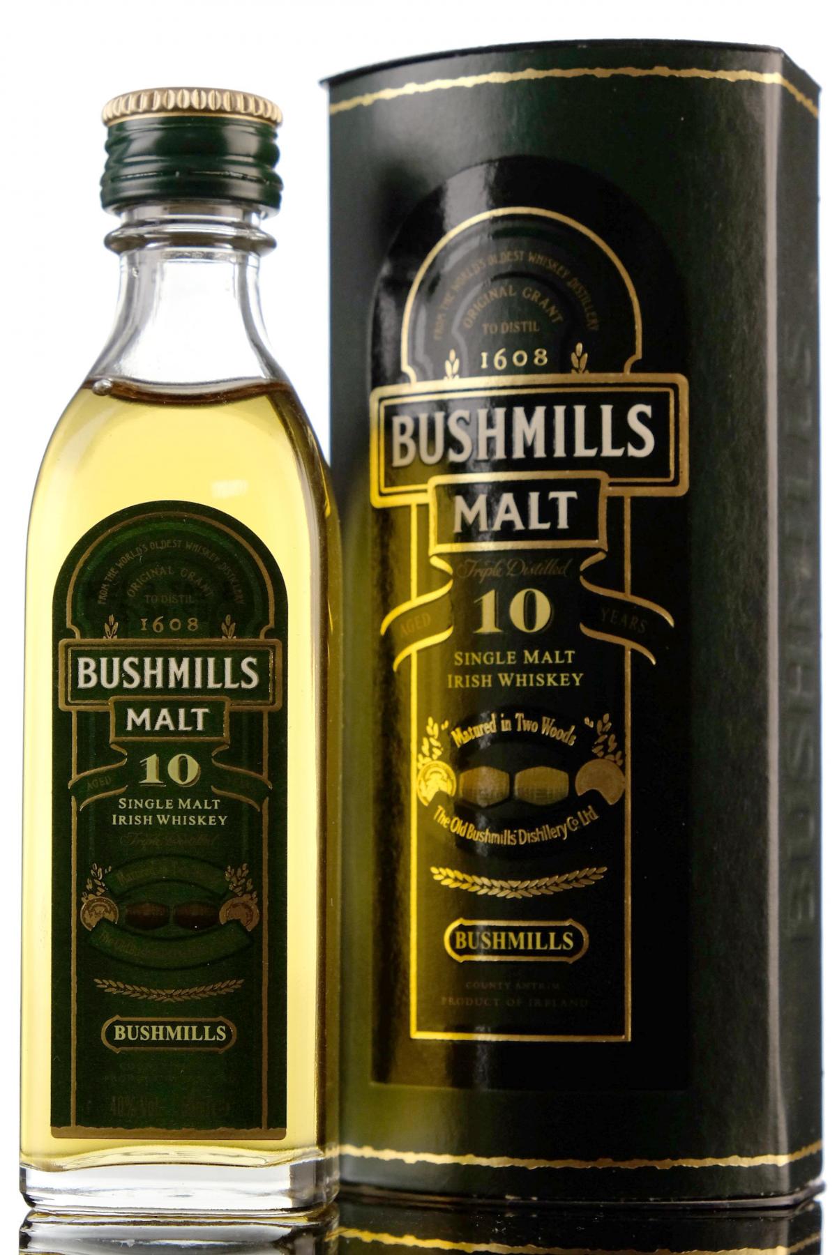 Bushmills 10 Year Old Miniature