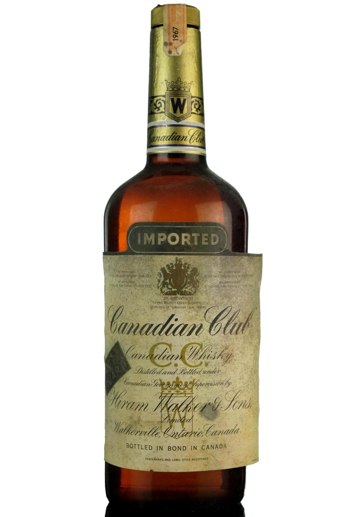 Canadian Club 1967 - Canadian Whiskey - 1 Quart