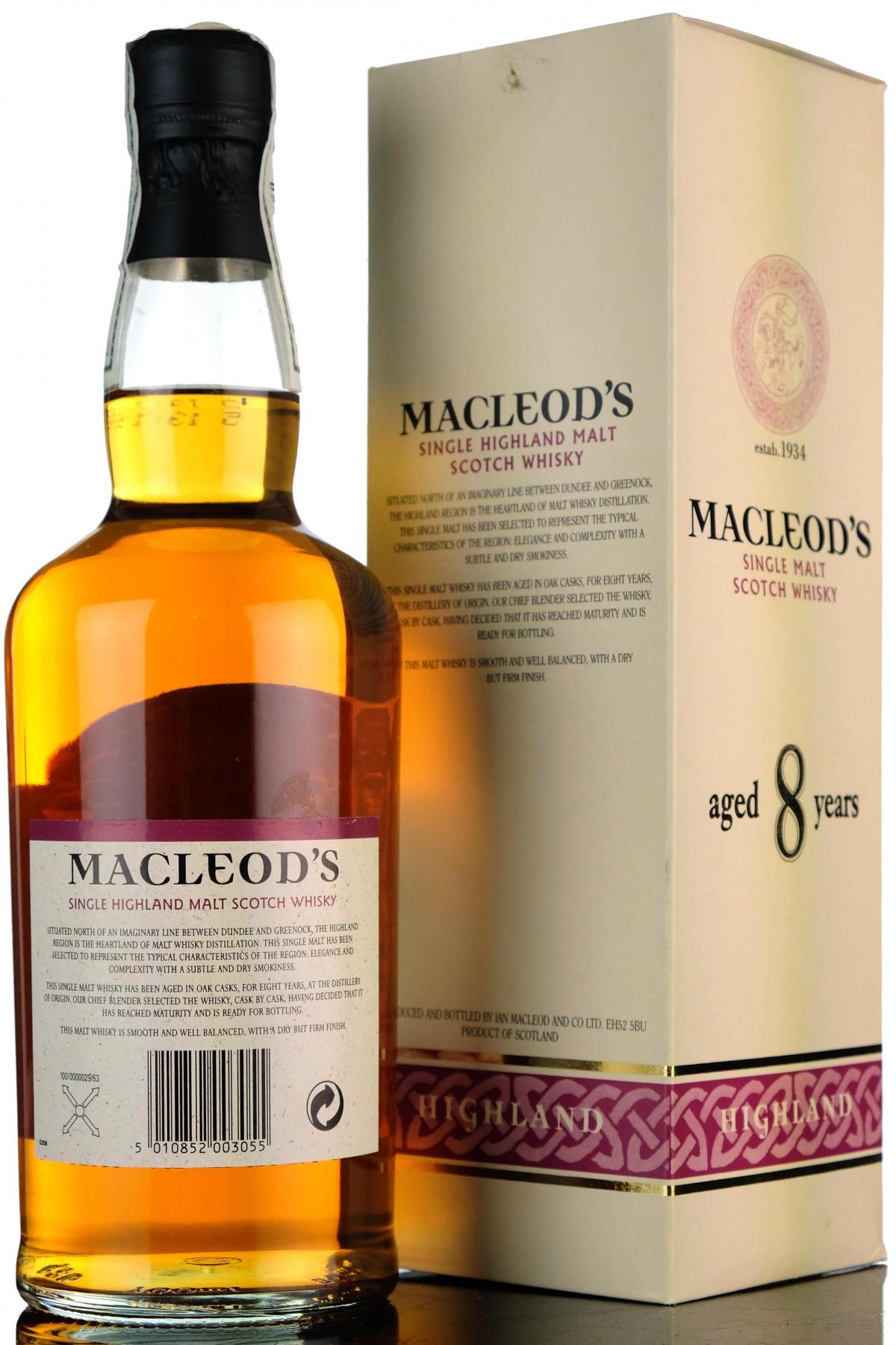 Macleods 8 Year Old