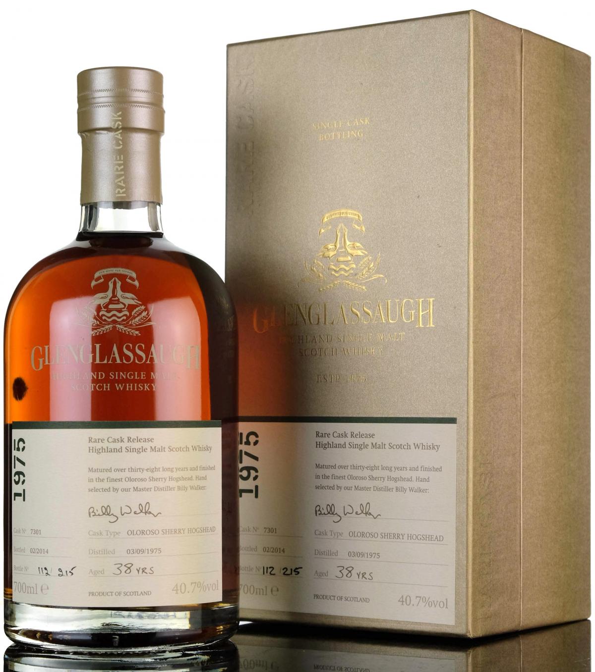 Glenglassaugh 1975-2014 - 38 Year Old - Single Cask 7301