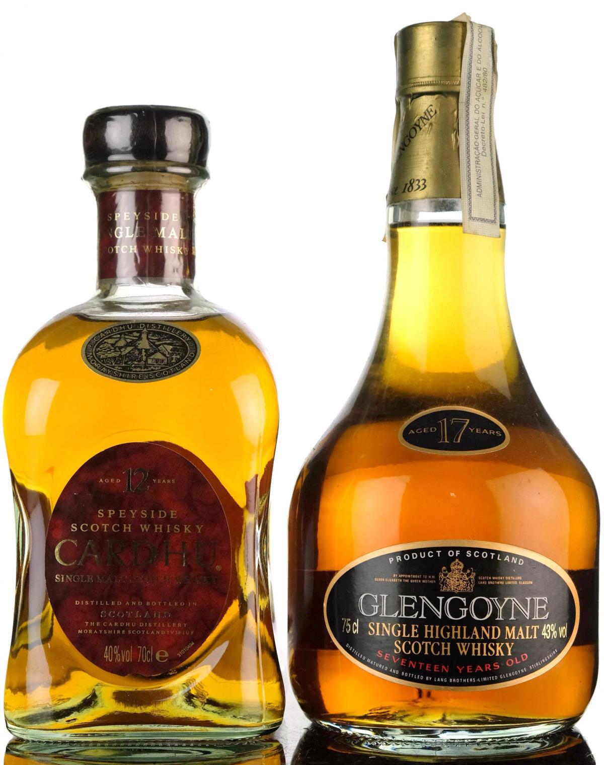 Glengoyne 17 Year Old  Cardhu 12 Year Old