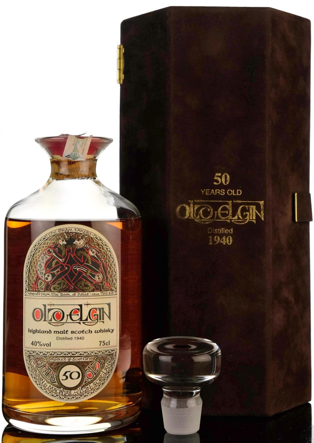 Old Elgin 1940 - 50 Year Old - Gordon & MacPhail
