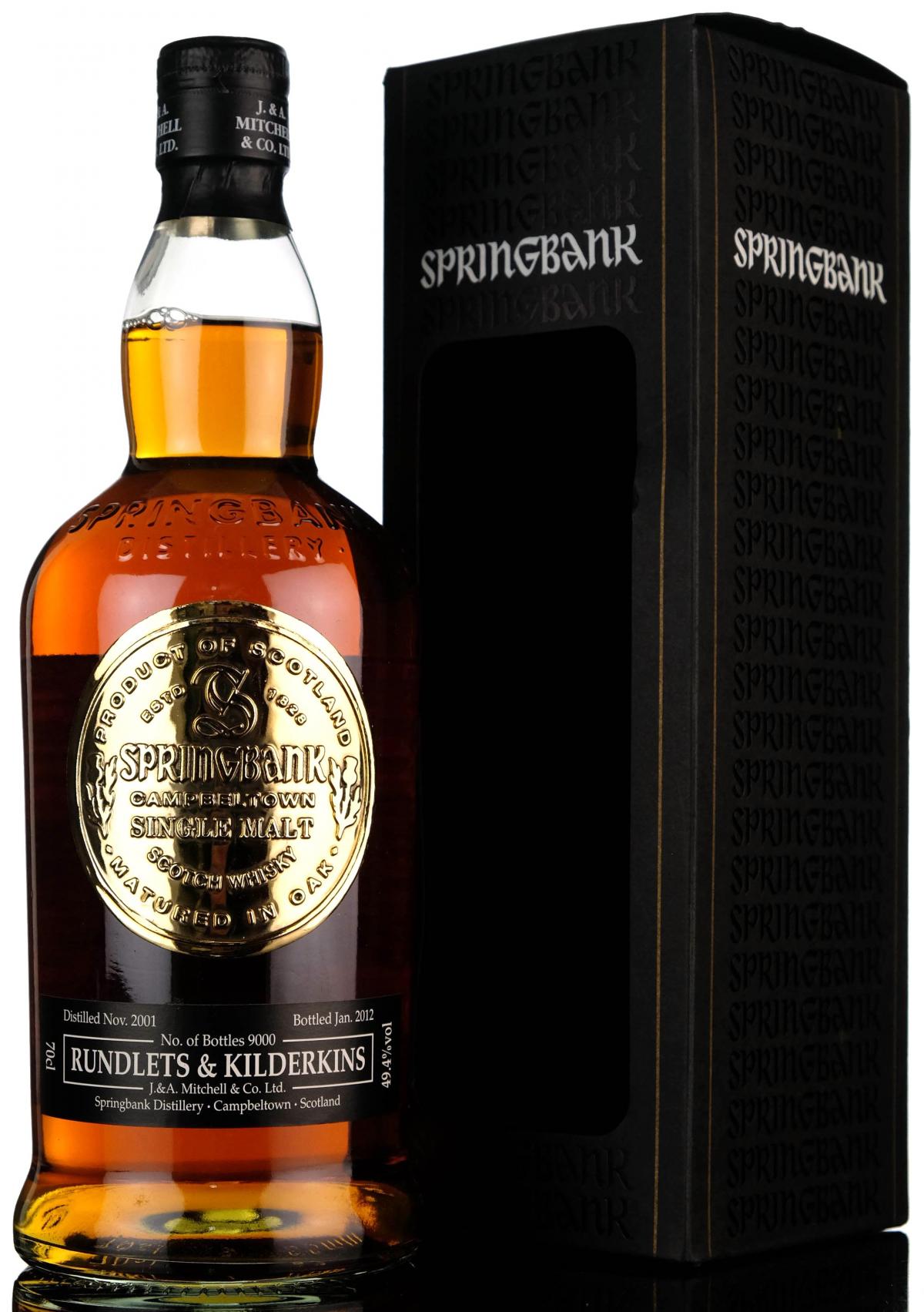 Springbank 2001-2012 - Rundlets & Kilderkins