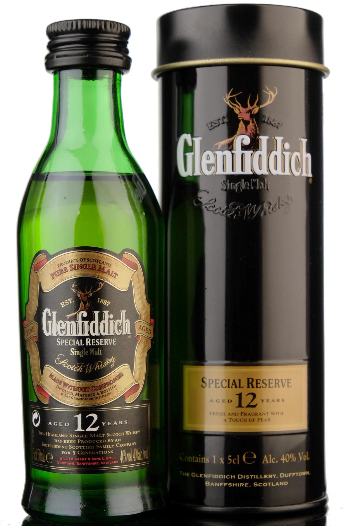 Glenfiddich 12 Year Old Special Reserve Miniature