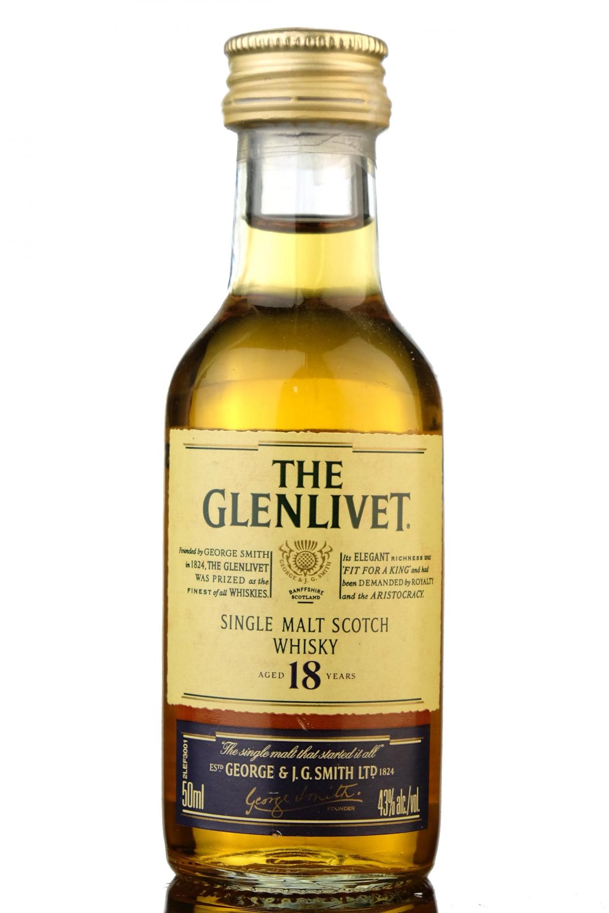 Glenlivet 18 Year Old Miniature