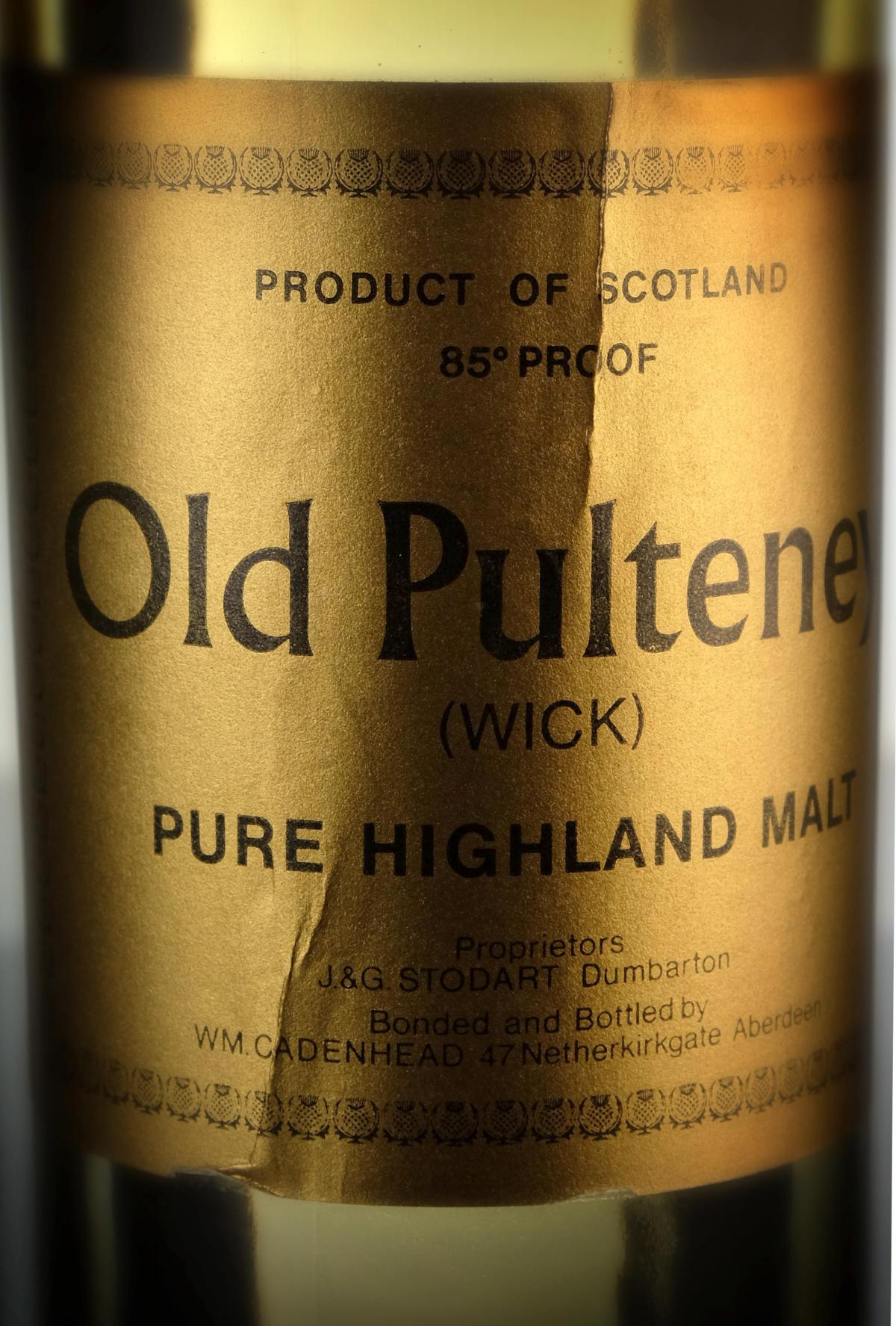 Old Pulteney Pure Highland Malt - Cadenheads - 1960s